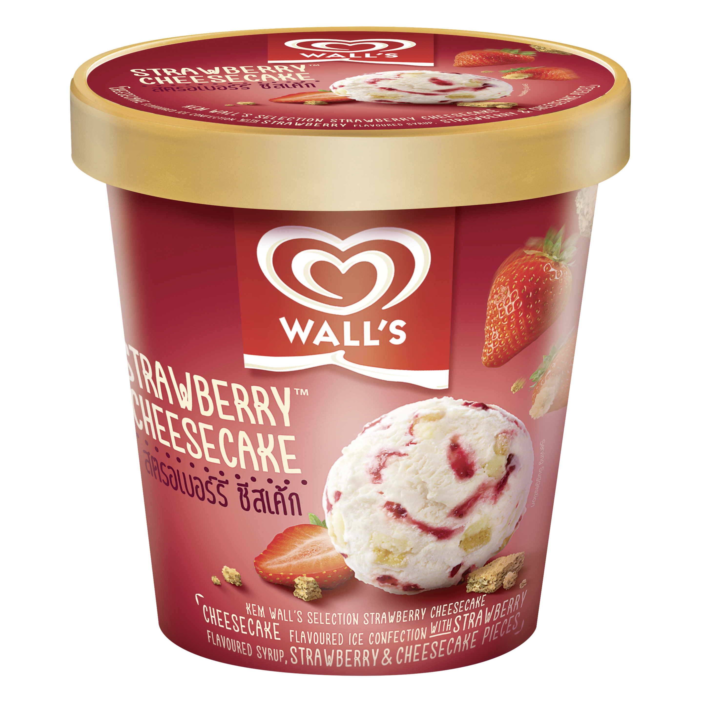 Wall's Selection Strawberry Cheesecake