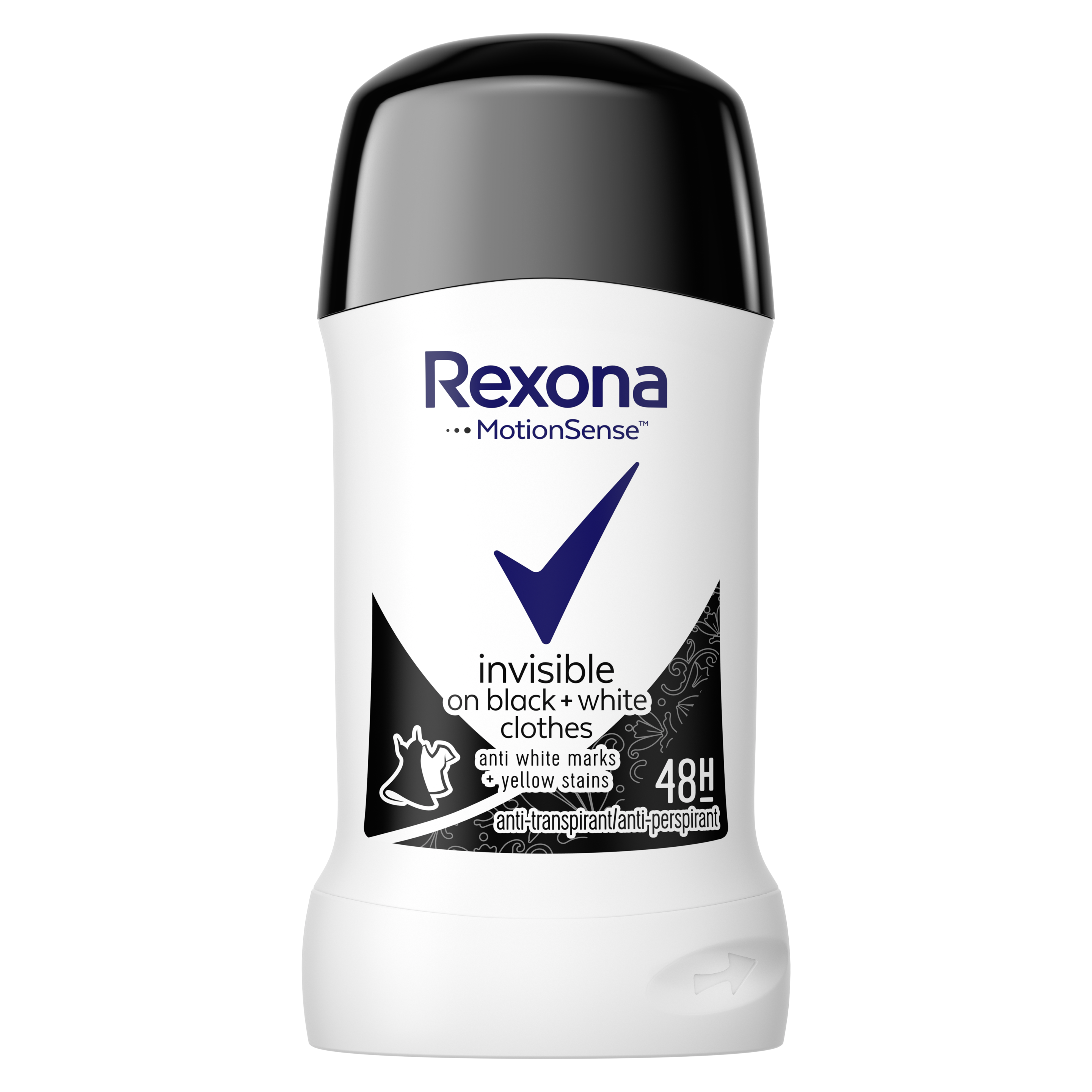 Rexona Invisible on black+white clothes tuhý antiperspirant