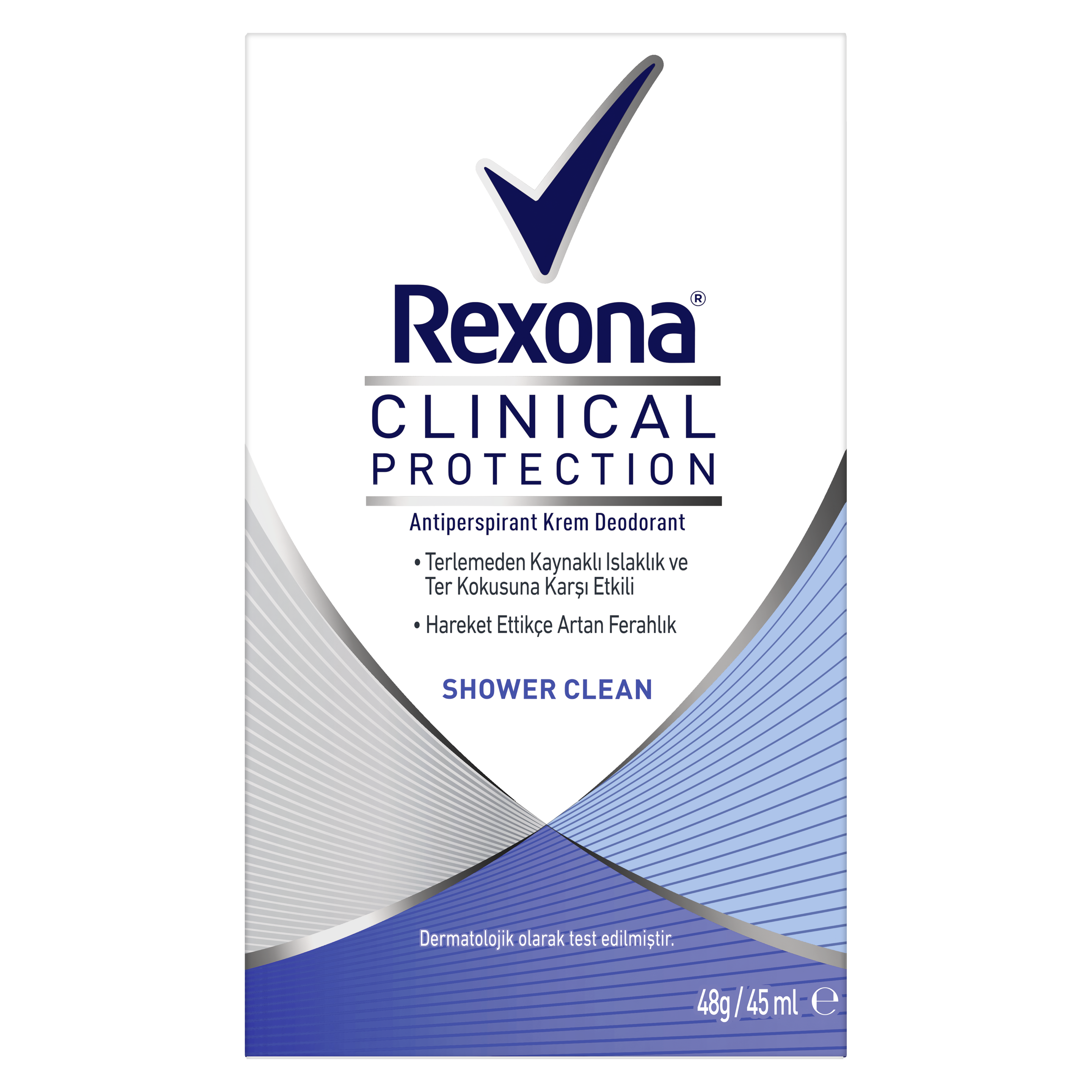 Rexona Clinical Protection Shower Clean Antiperspirant Kadın Stick Deodorant 45 ml