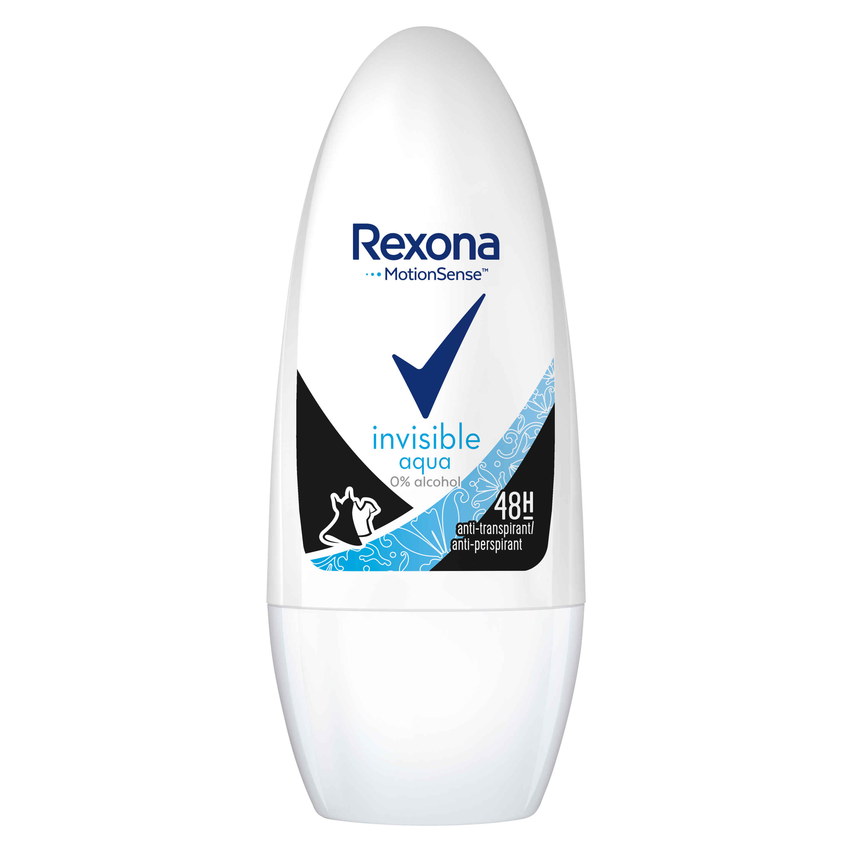 Rexona Invisible Aqua Roll-on Anti-transpirant voor vrouwen 50ml
