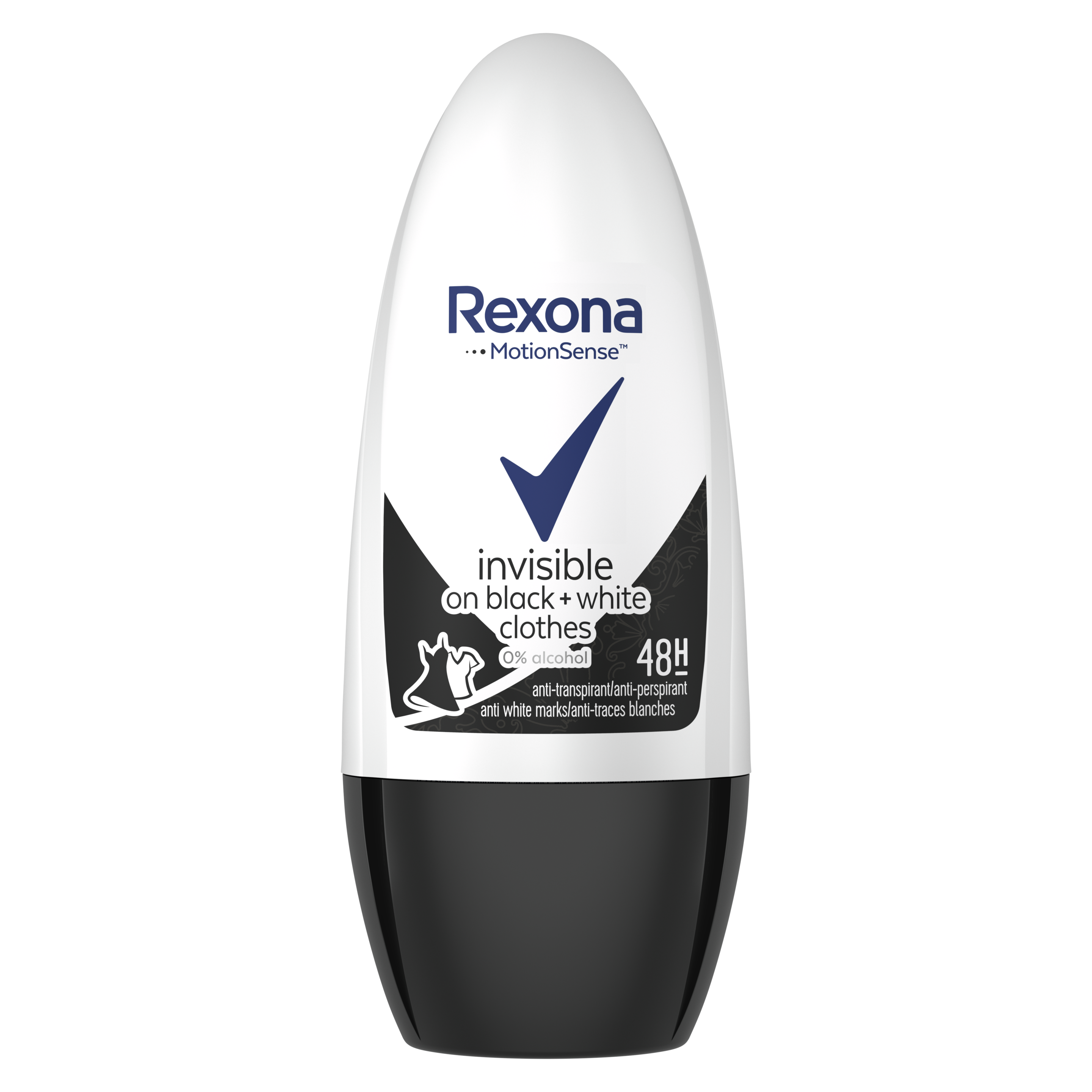 Rexona Invisible on Black + White Clothes Deo Roll-on 50ml