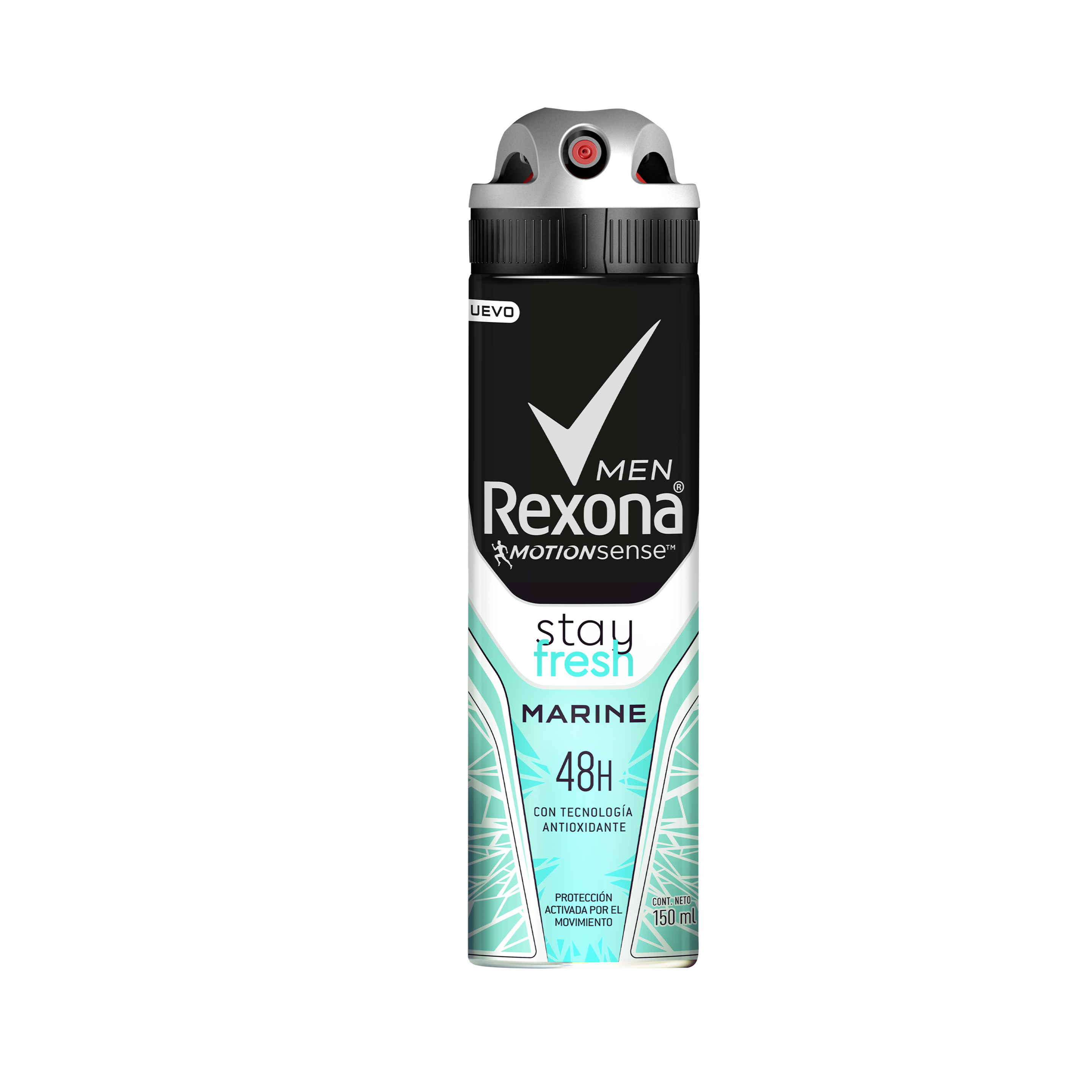 Antitranspirante en aerosol para hombre Rexona® Marine para mantenerte en movimiento.