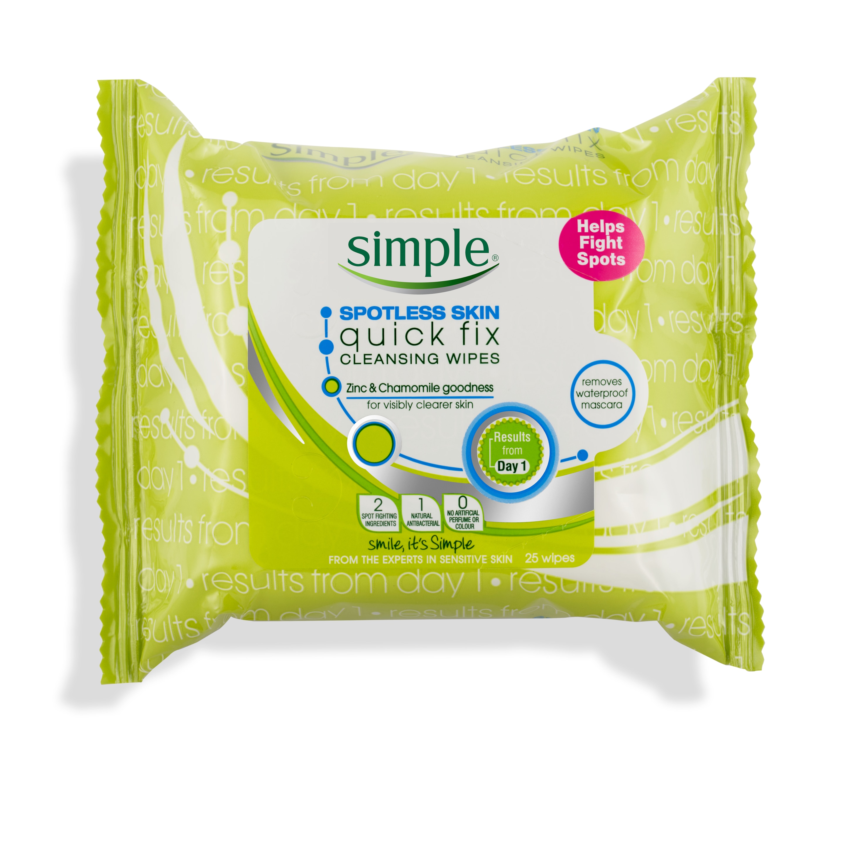 Simple Spotless Skin Quick Fix Cleansing Wipes