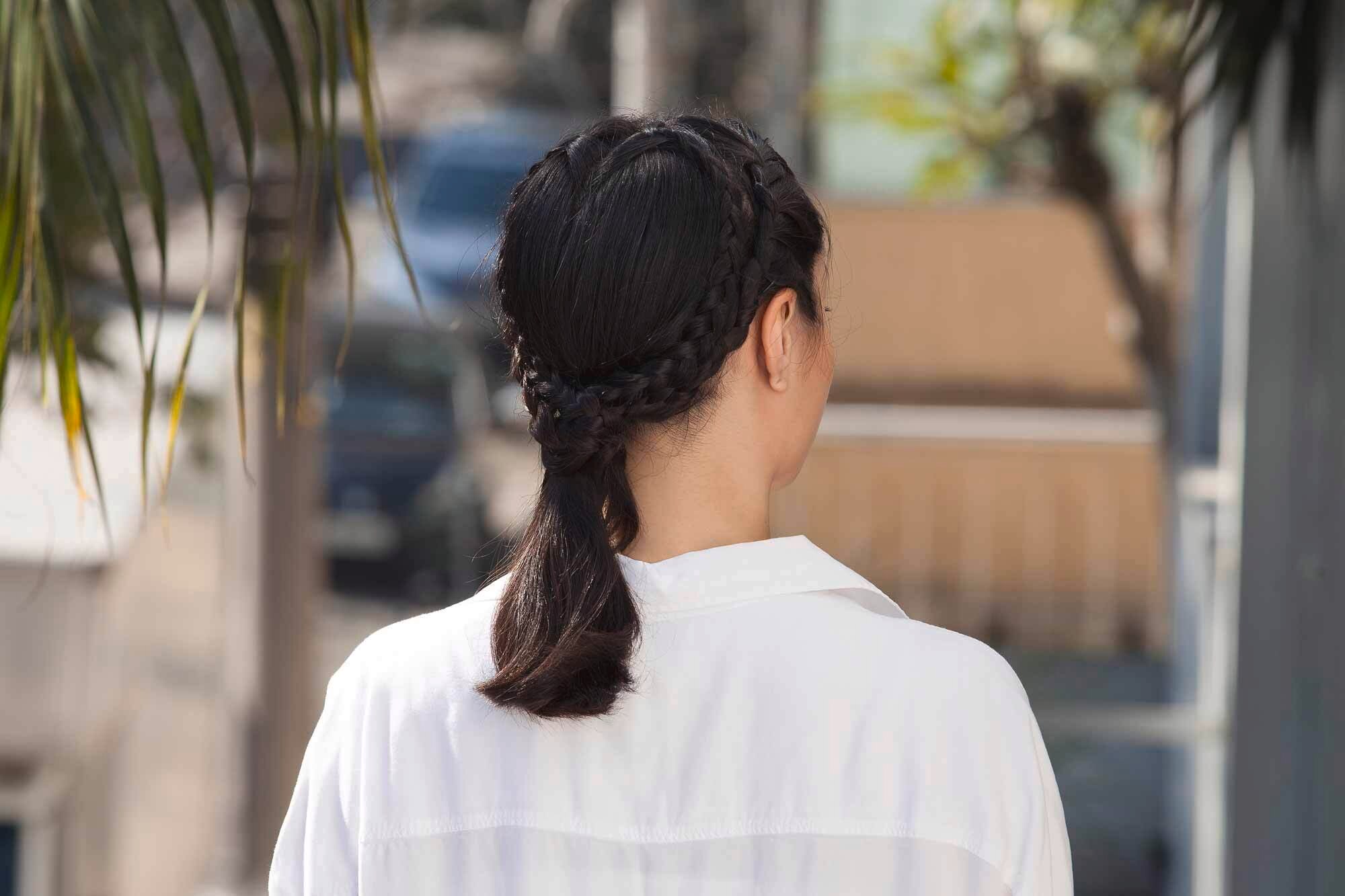 gaya rambut kepang hati