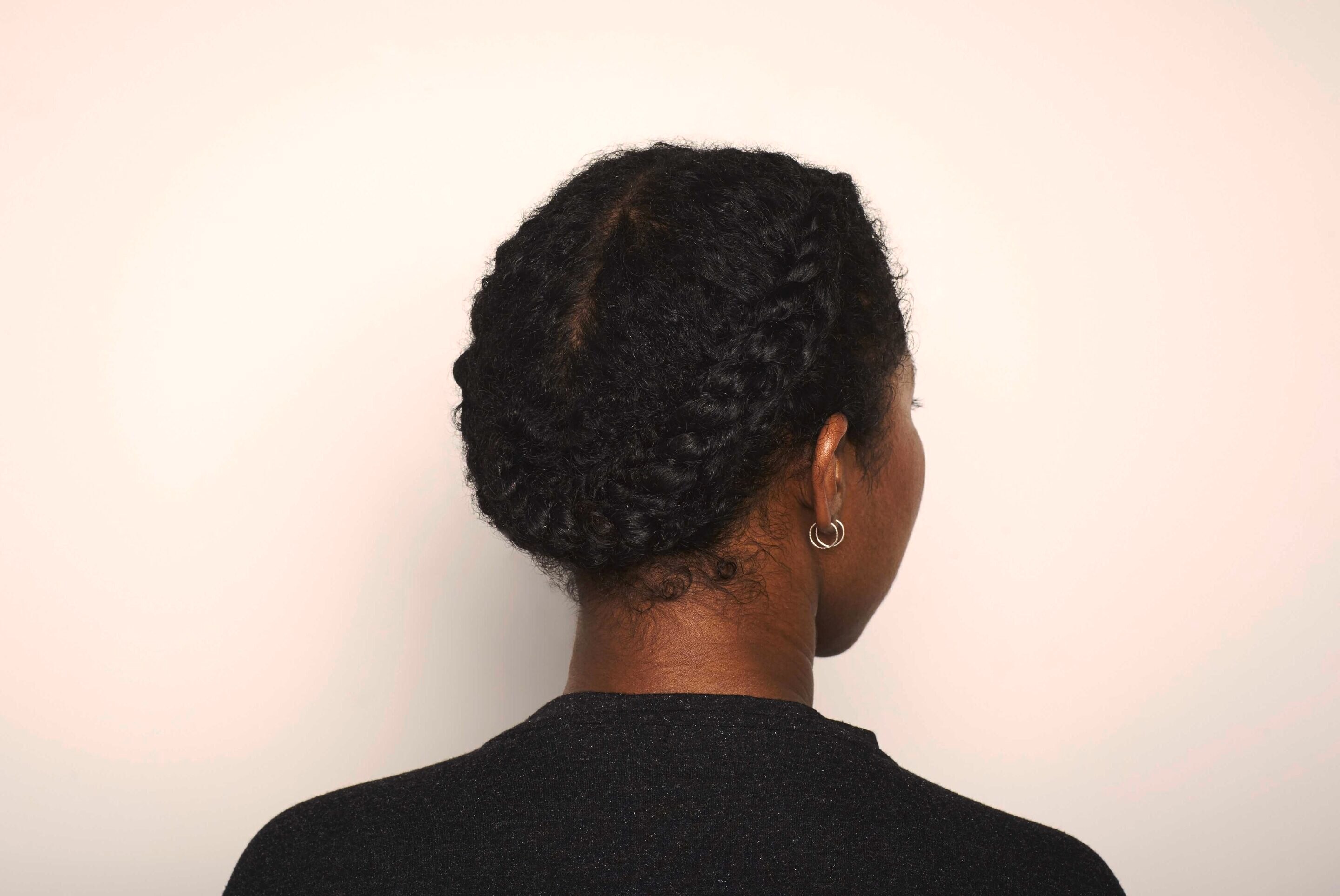 Halo braid untuk rambut keriting