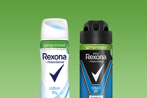 Rexona Cotton Dry en Quantum Dry Compressed Anti-transpirant 