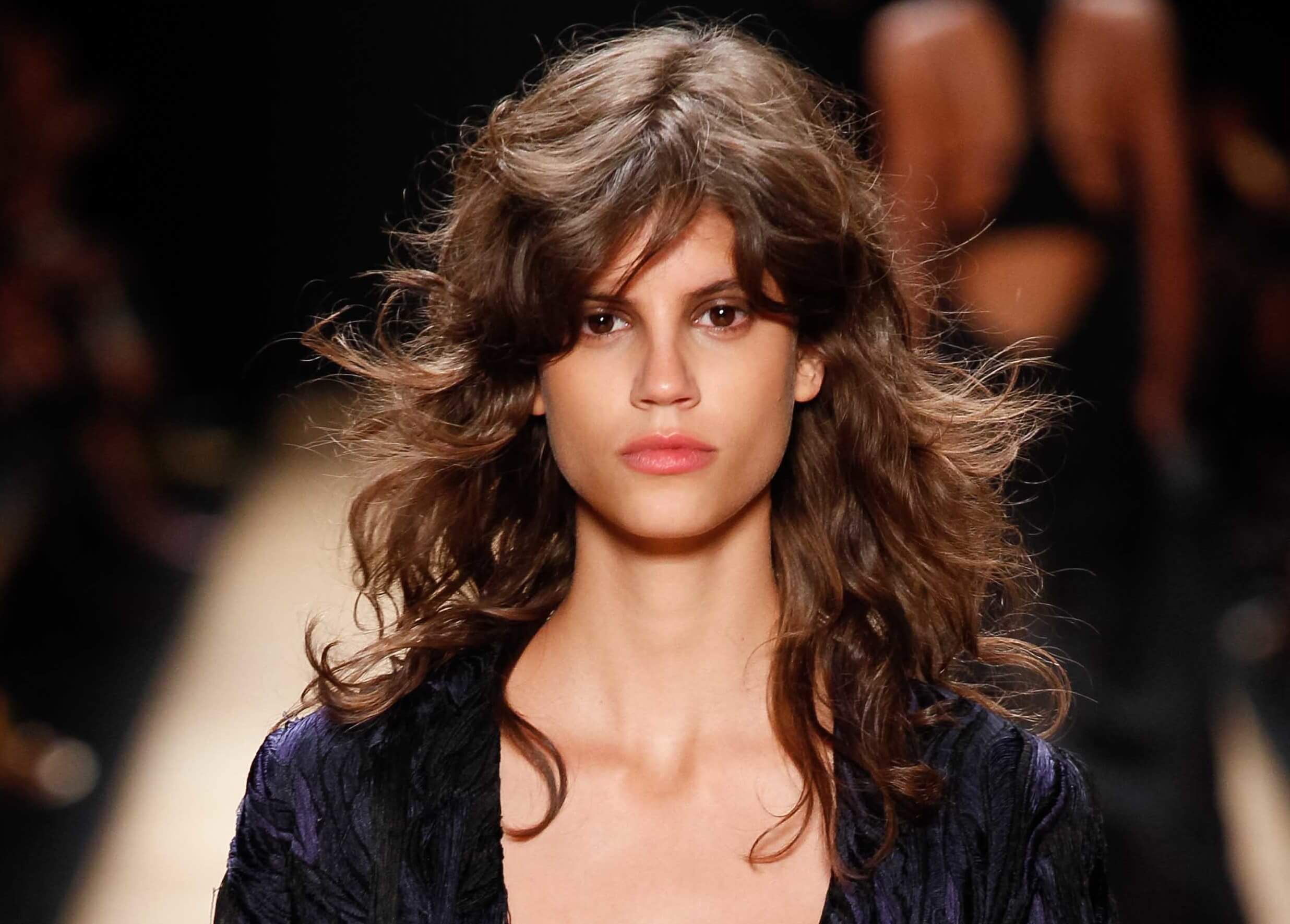 alanna arrington curly brown hair with fringe