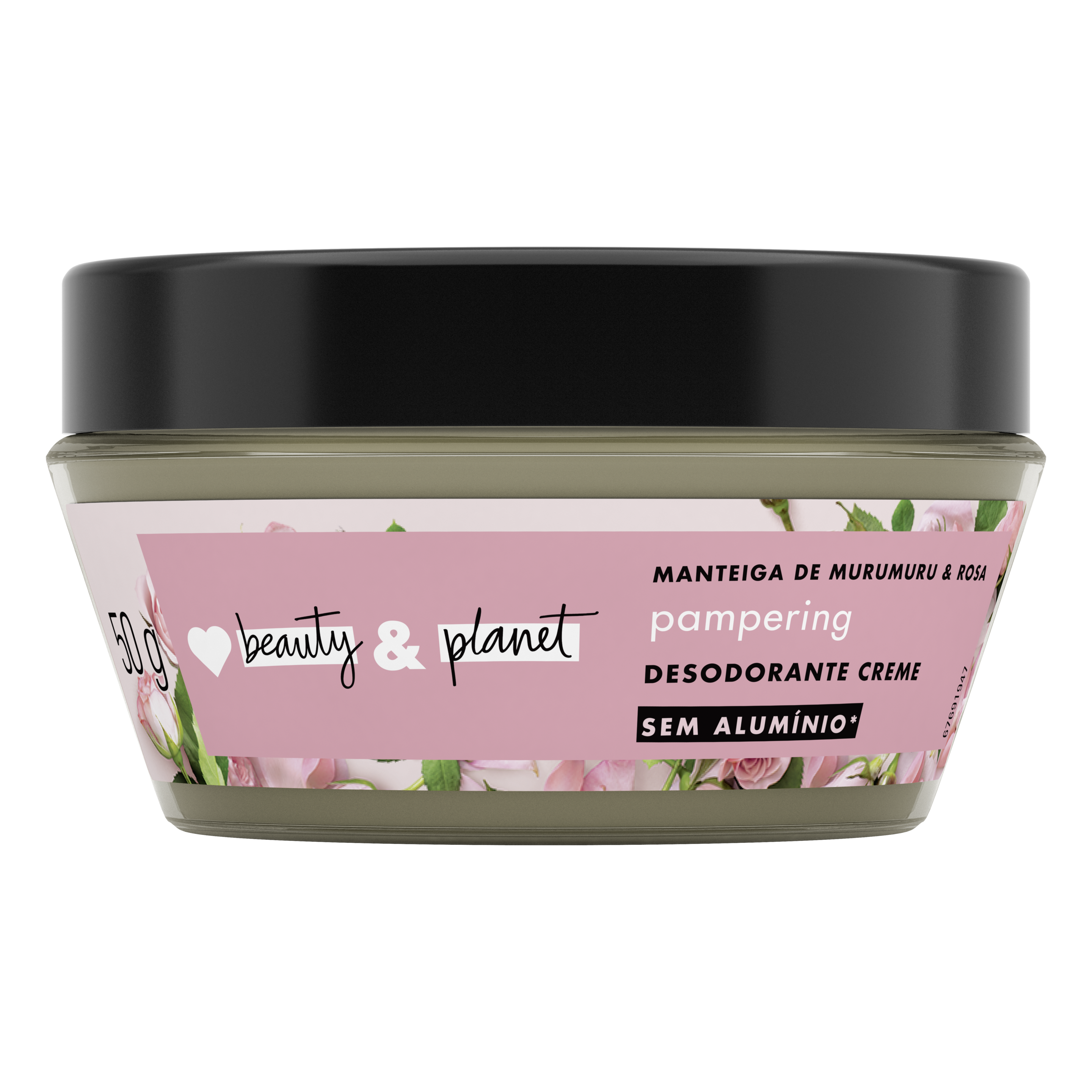 Desodorante en crema manteca de murumuru & rosa