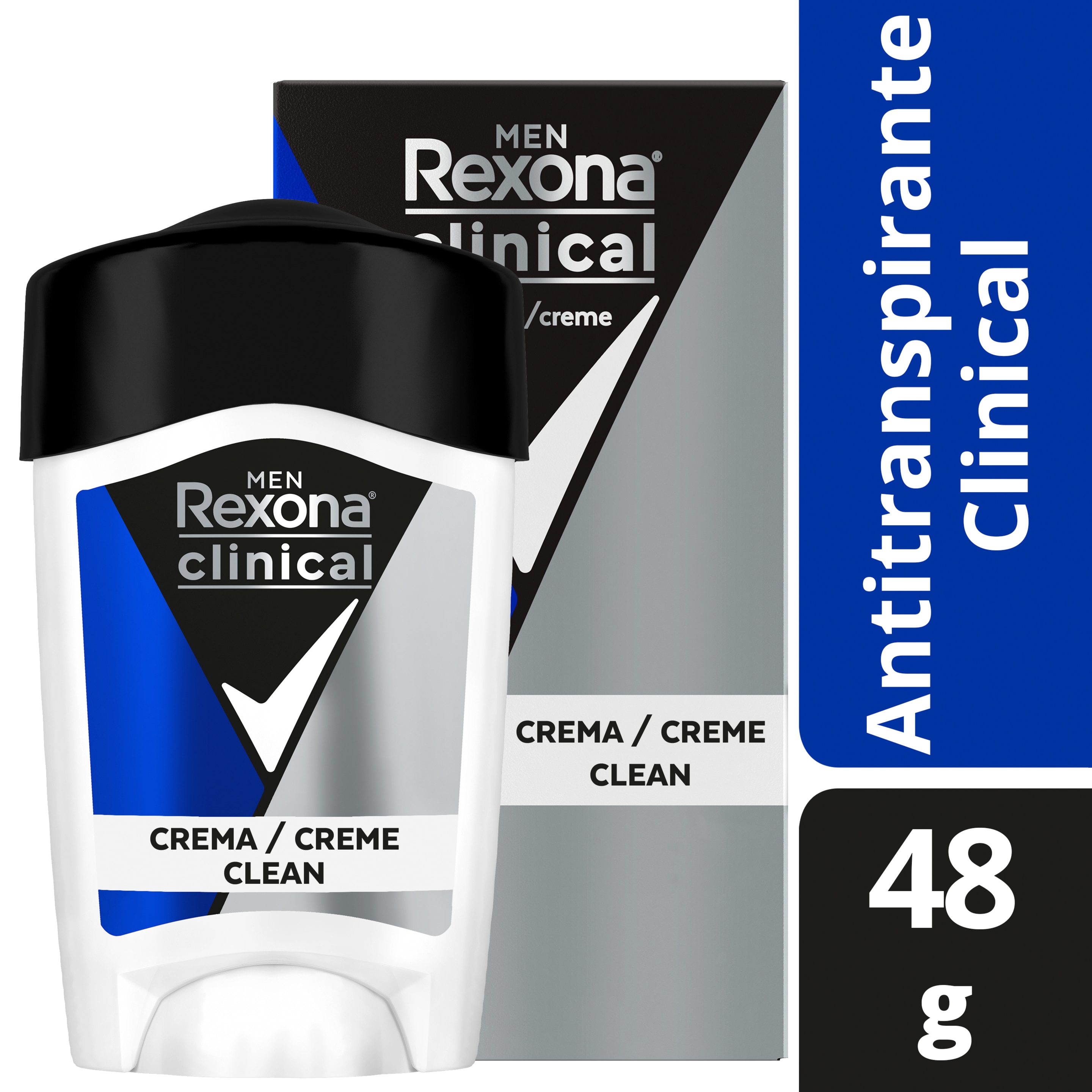 Rexona Men Antitranspirante Clinical Clean 48gr