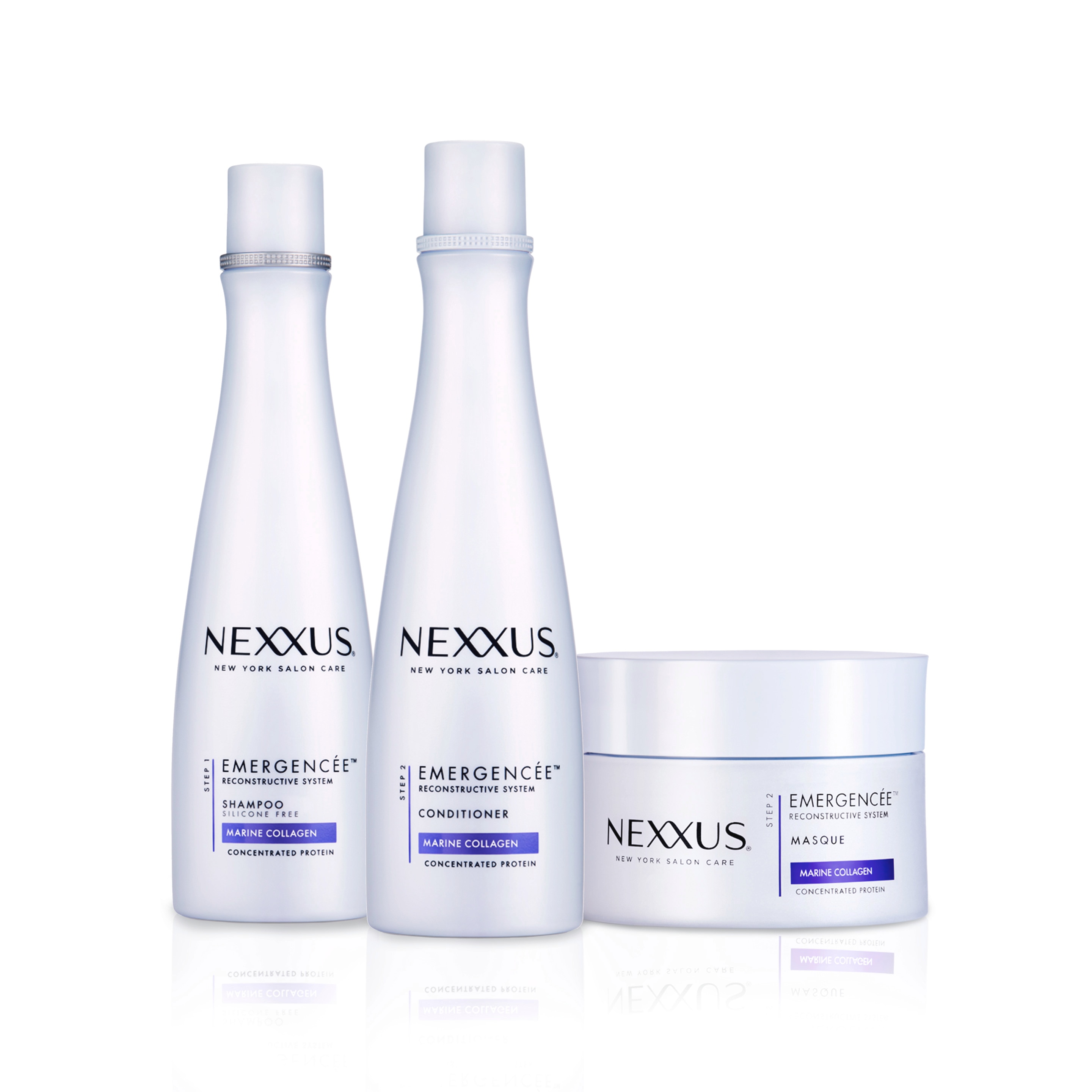 Linha de cuidados para o cabelo Nexxus Emergencée Text