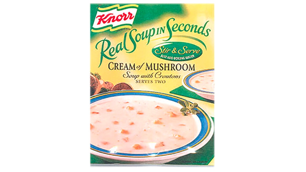 Pack shot of old Knorr Cream & Mushroom soup