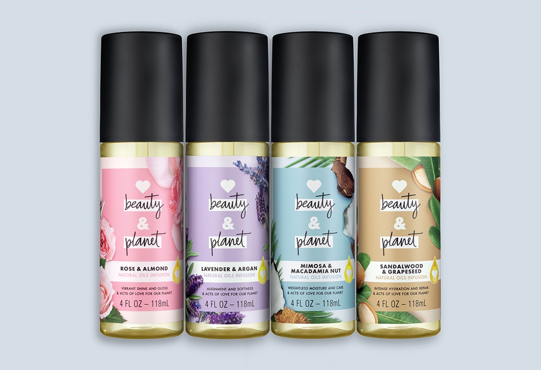 Four Love Beauty And Planet Hair Oils