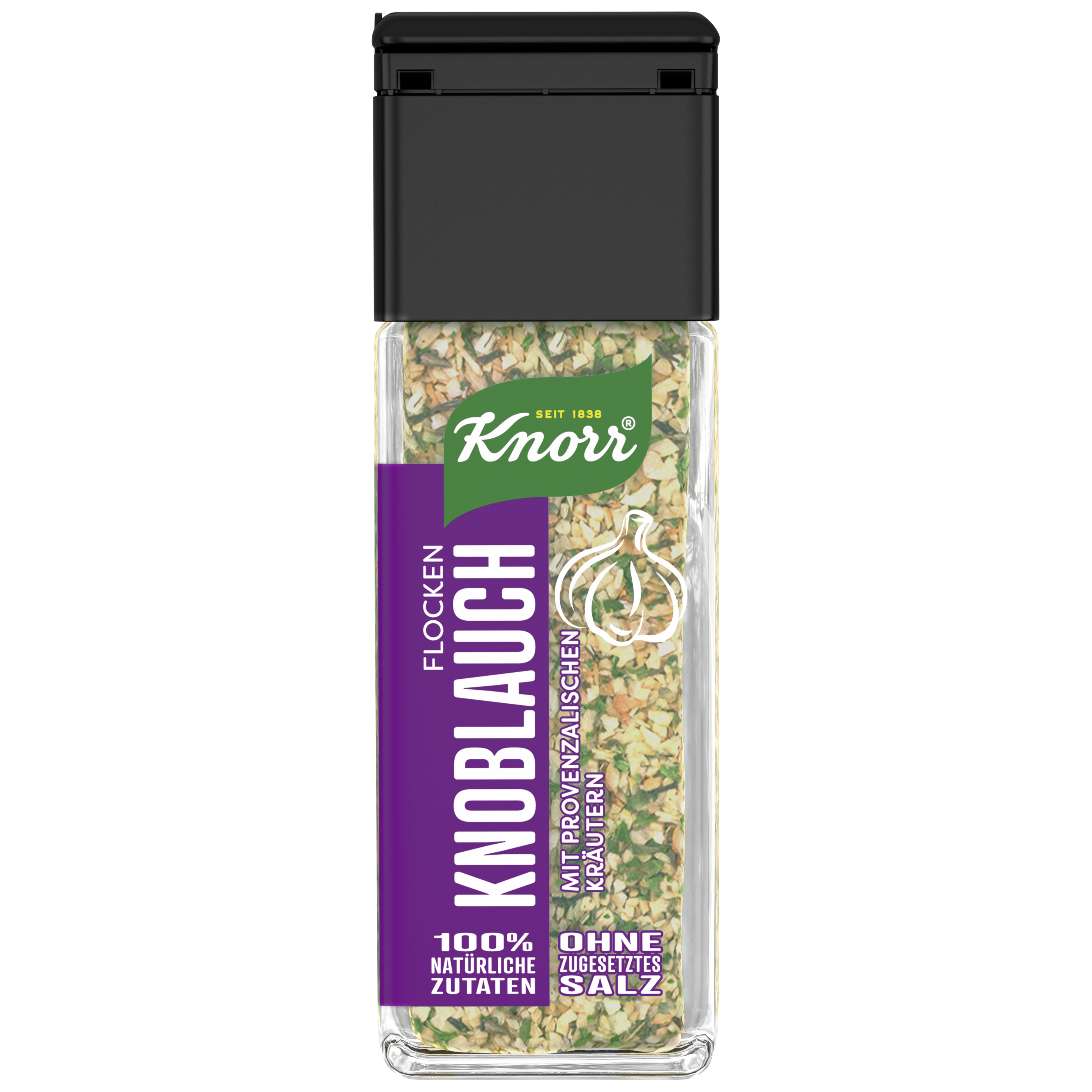 KNORR 100% natürliche Zutaten Gewürzflocken Knoblauch 51 g Streuer
