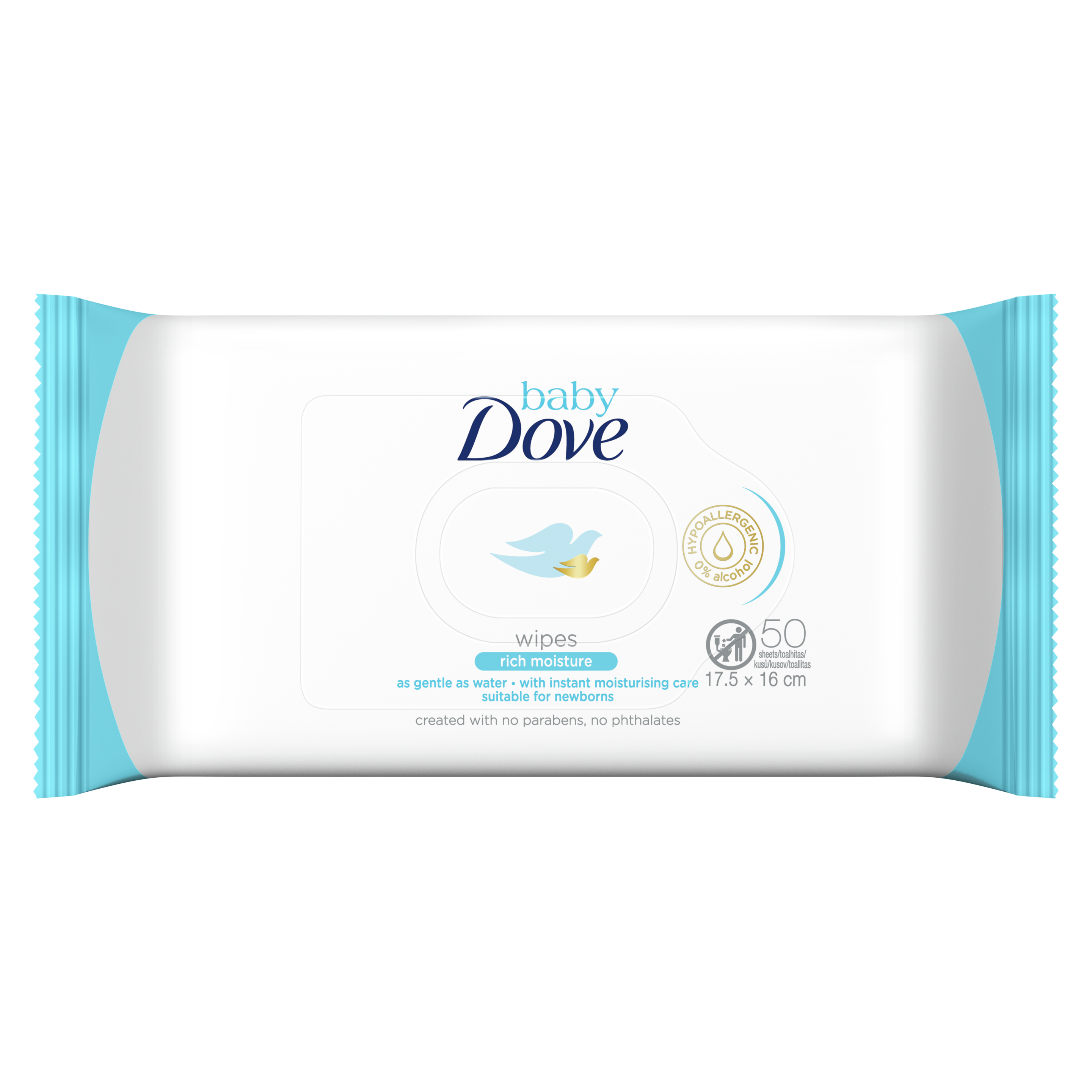 Baby Dove Rich Moisture Wipes 50 units