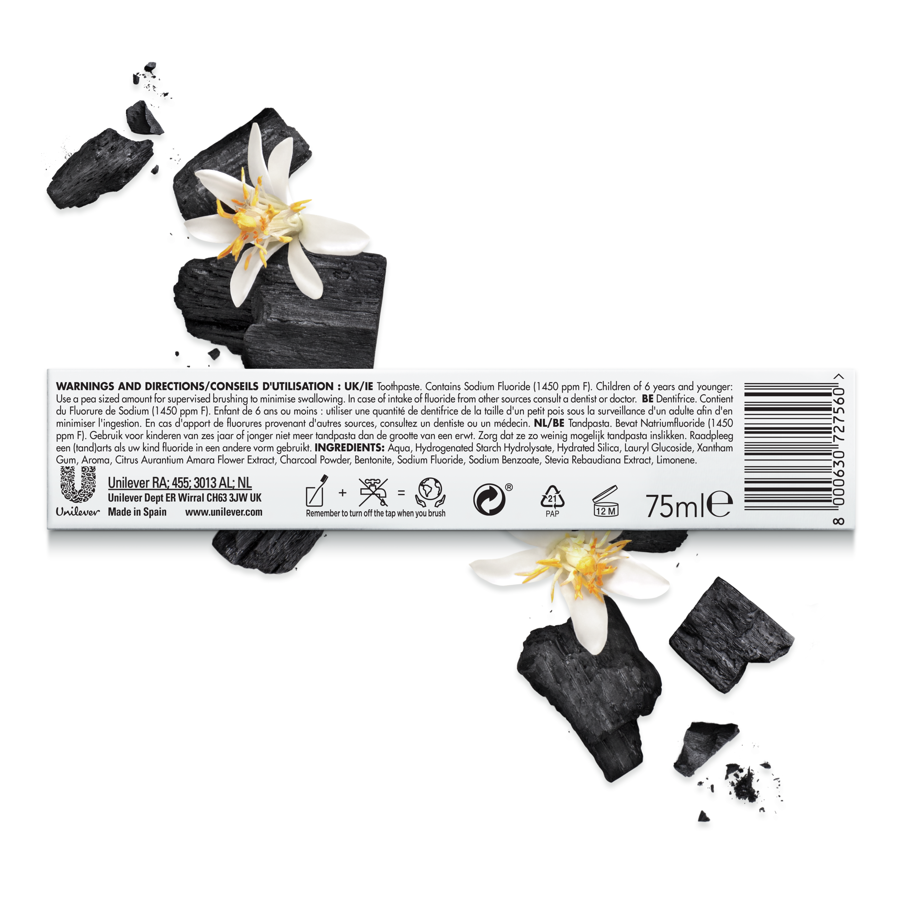 Activated Chacoal & Orange Blossom Toothpaste