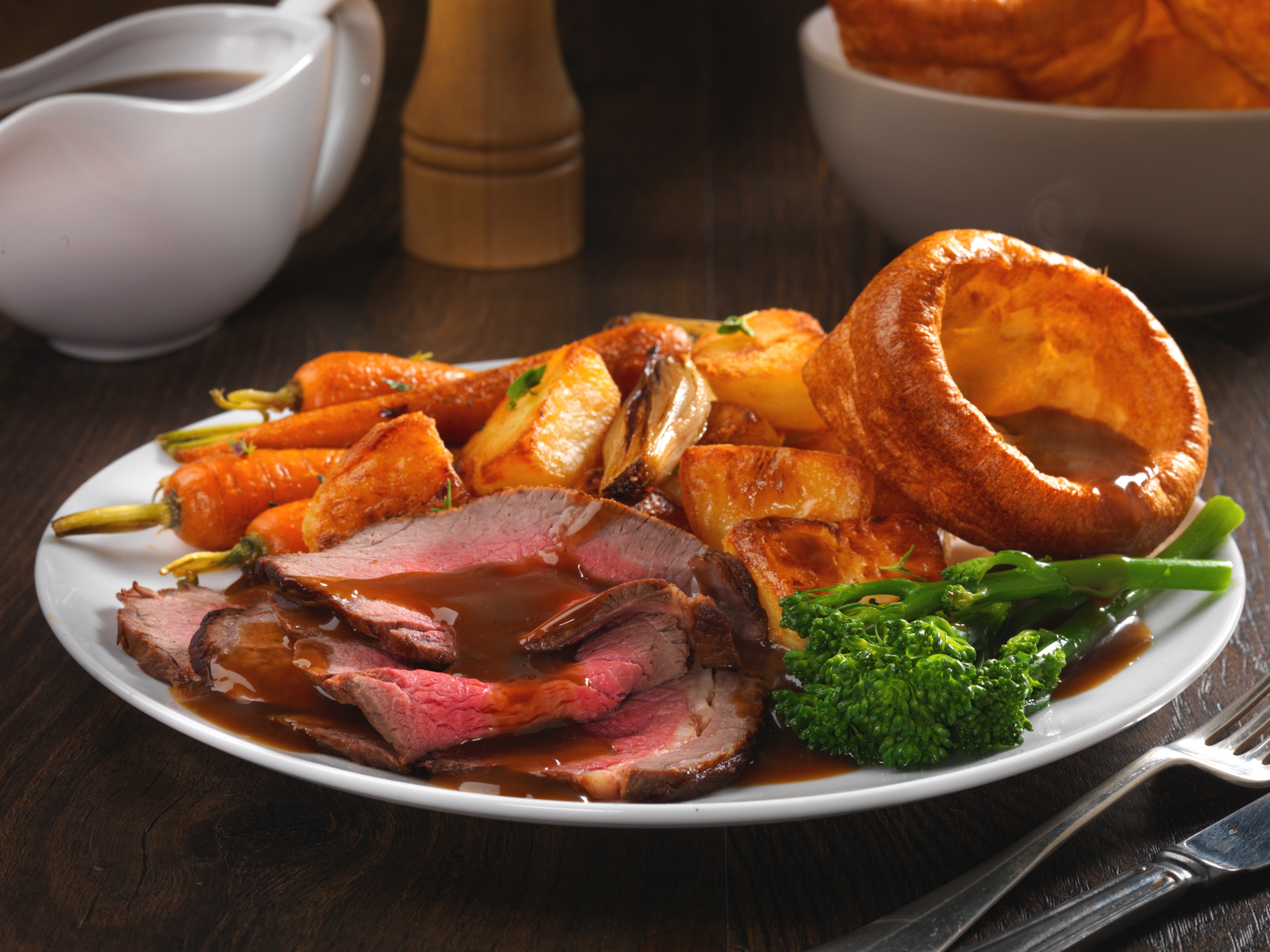 roast beef with yorkshire pudding