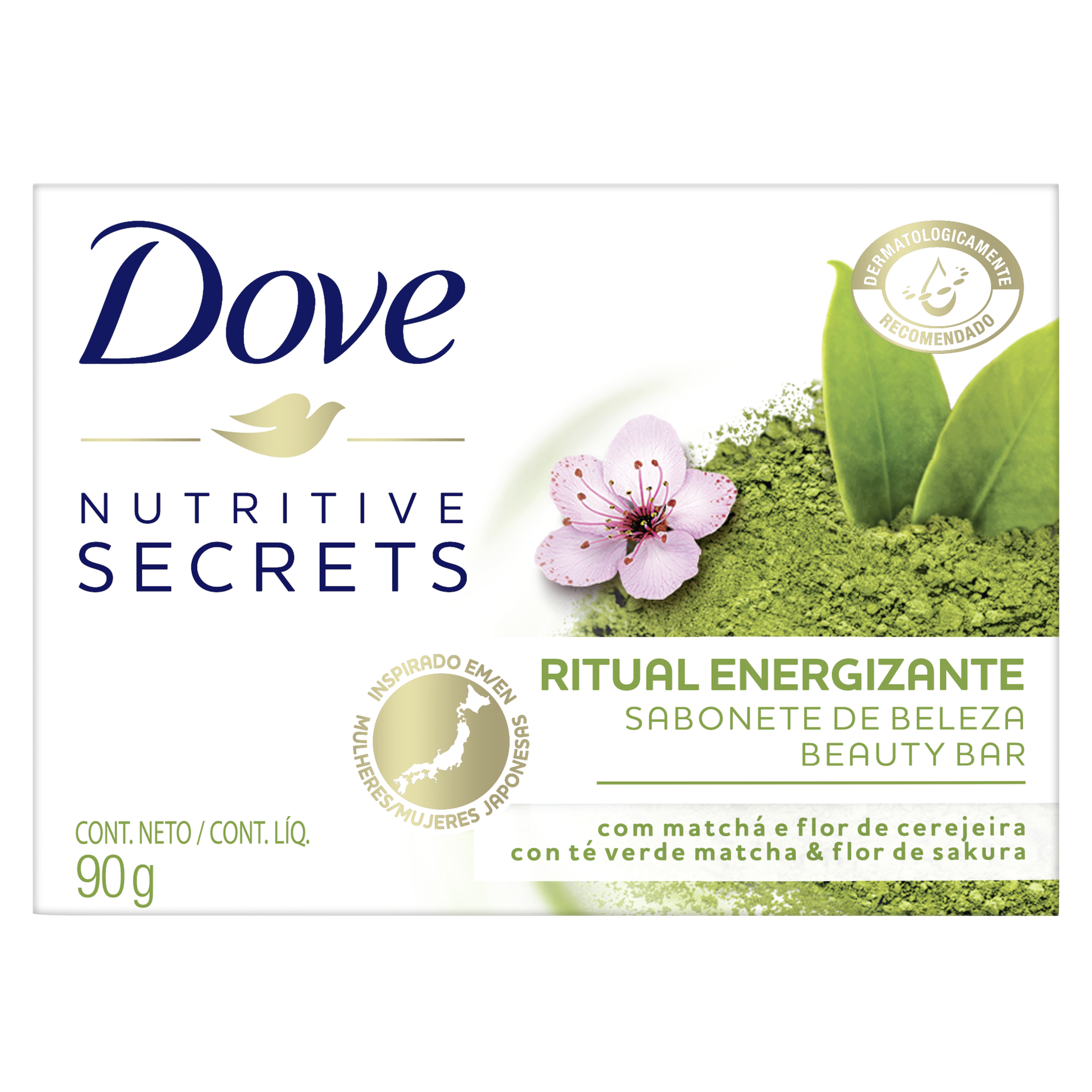 Envase Jabón en barra Dove Matcha y Flor de Sakura 90g