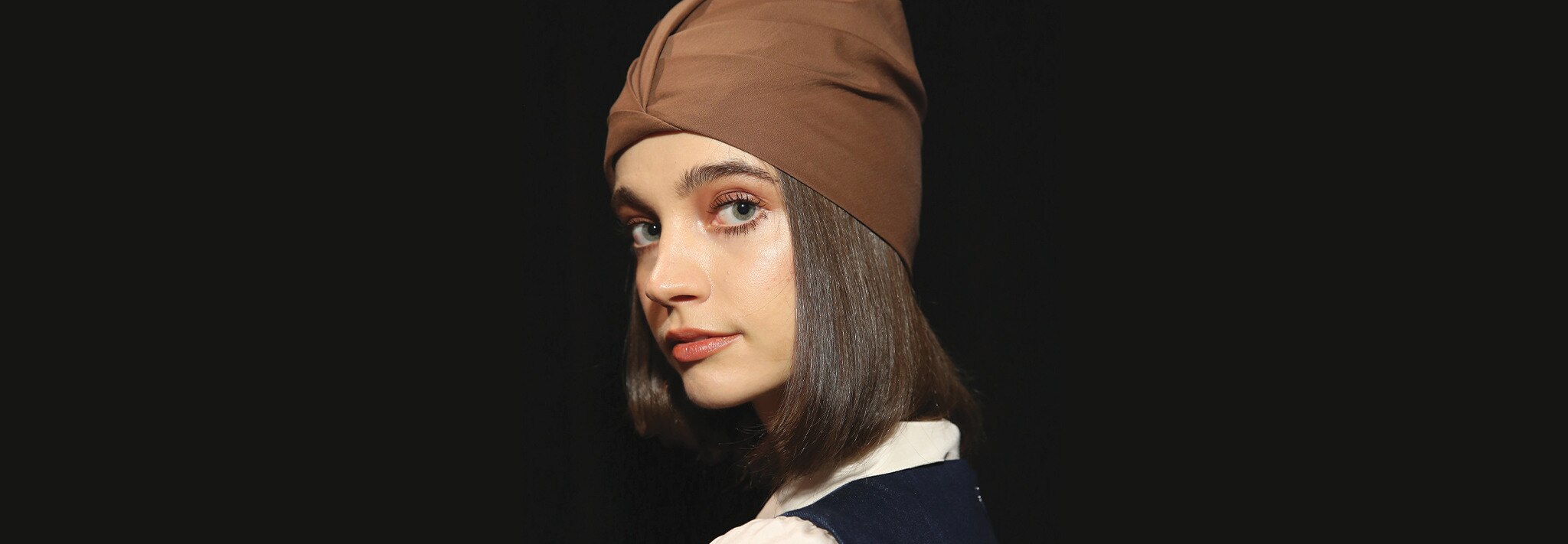A short-haired model