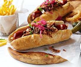 Pulled Pork Hot Dogs