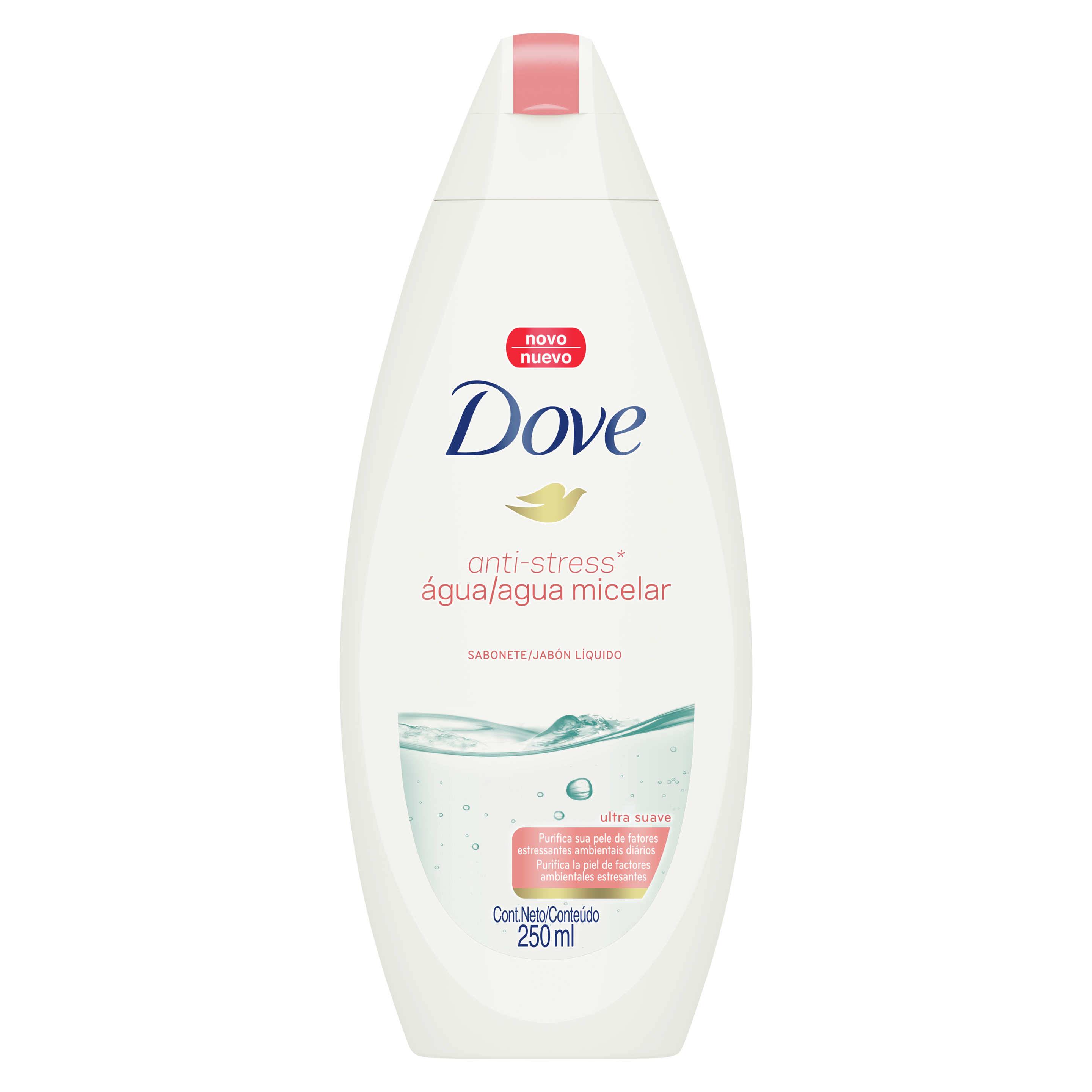 Jabón líquido para el cuerpo Dove con Agua Micelar 250ml