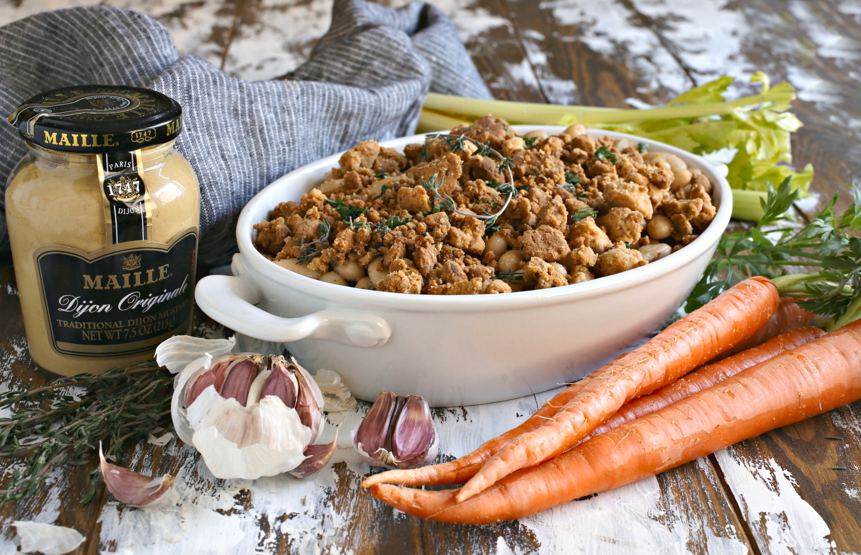 Maille Vegetarian White Bean Cassoulet