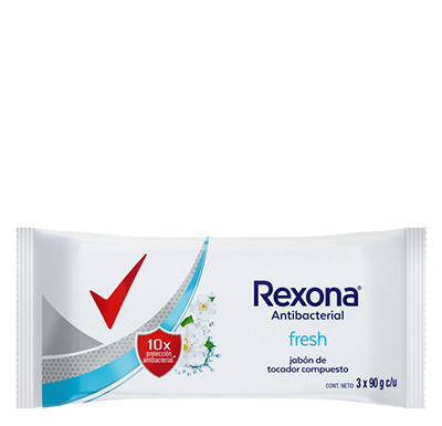 Rexona Jabón Antibacterial Fresh 3x90gr