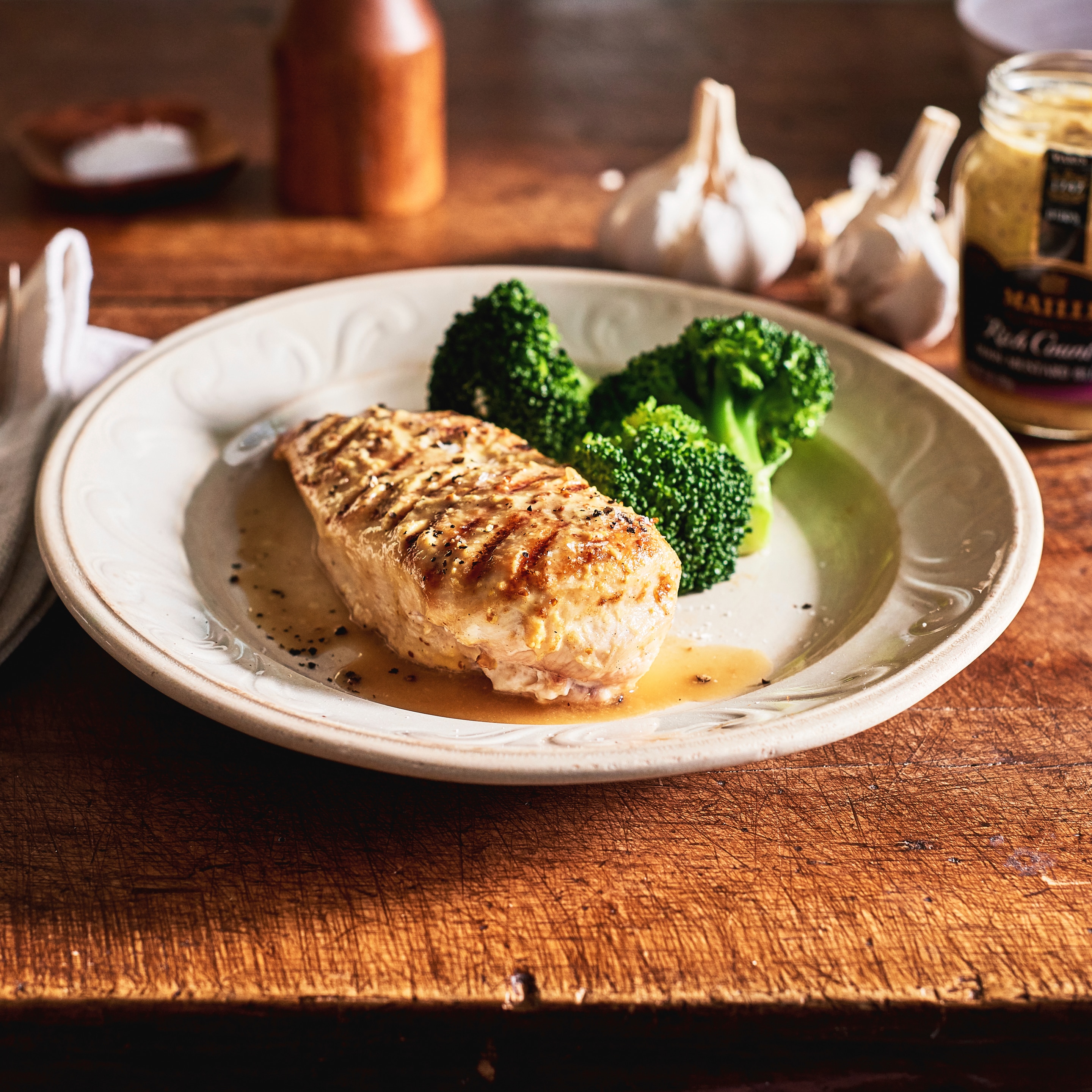 Simply Succulent Maille Grilled Chicken