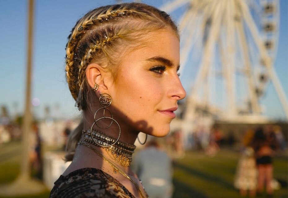 Girl looking straight