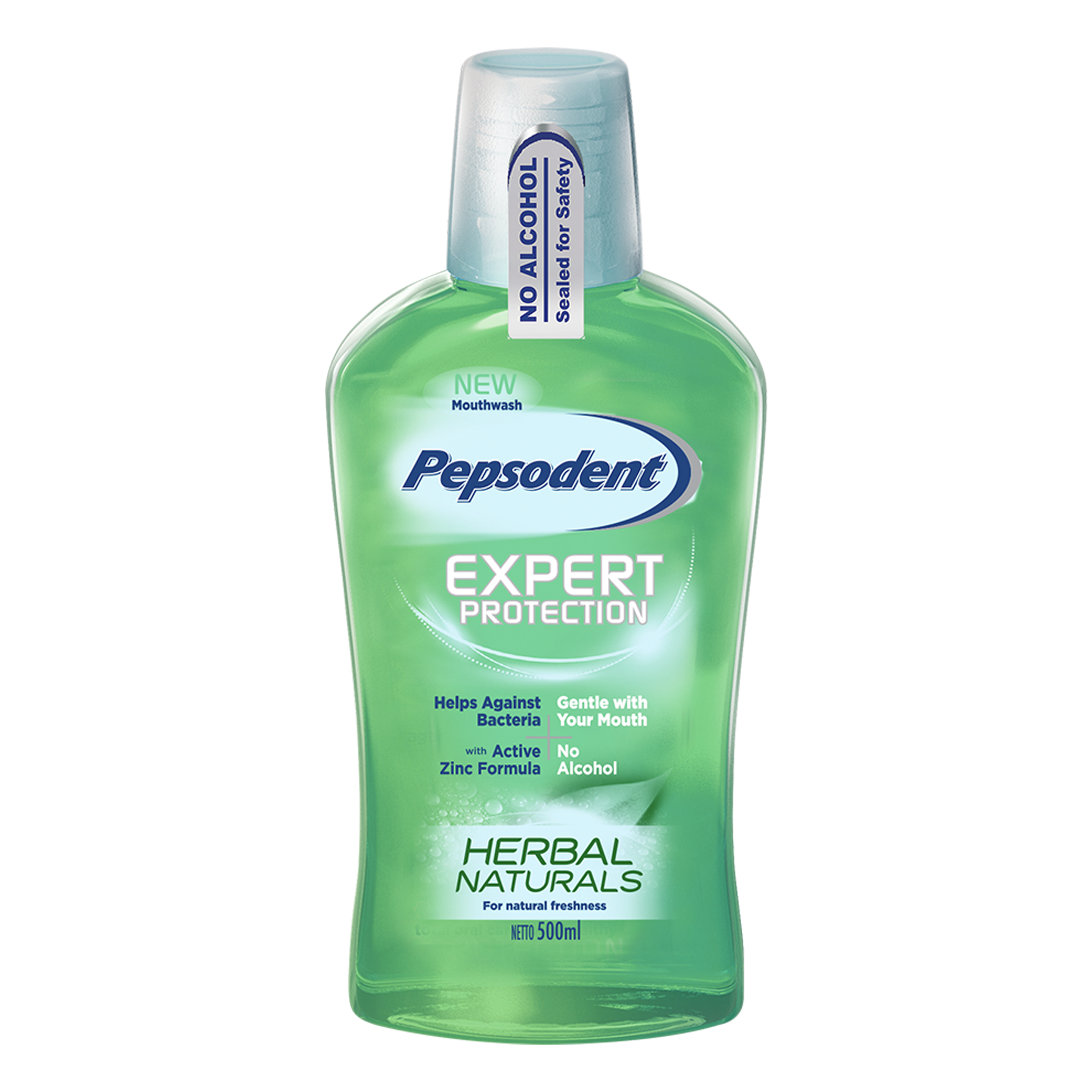 Obat Kumur Pepsodent Mouthwash Herbal Natural 500Ml Anti Bakteri