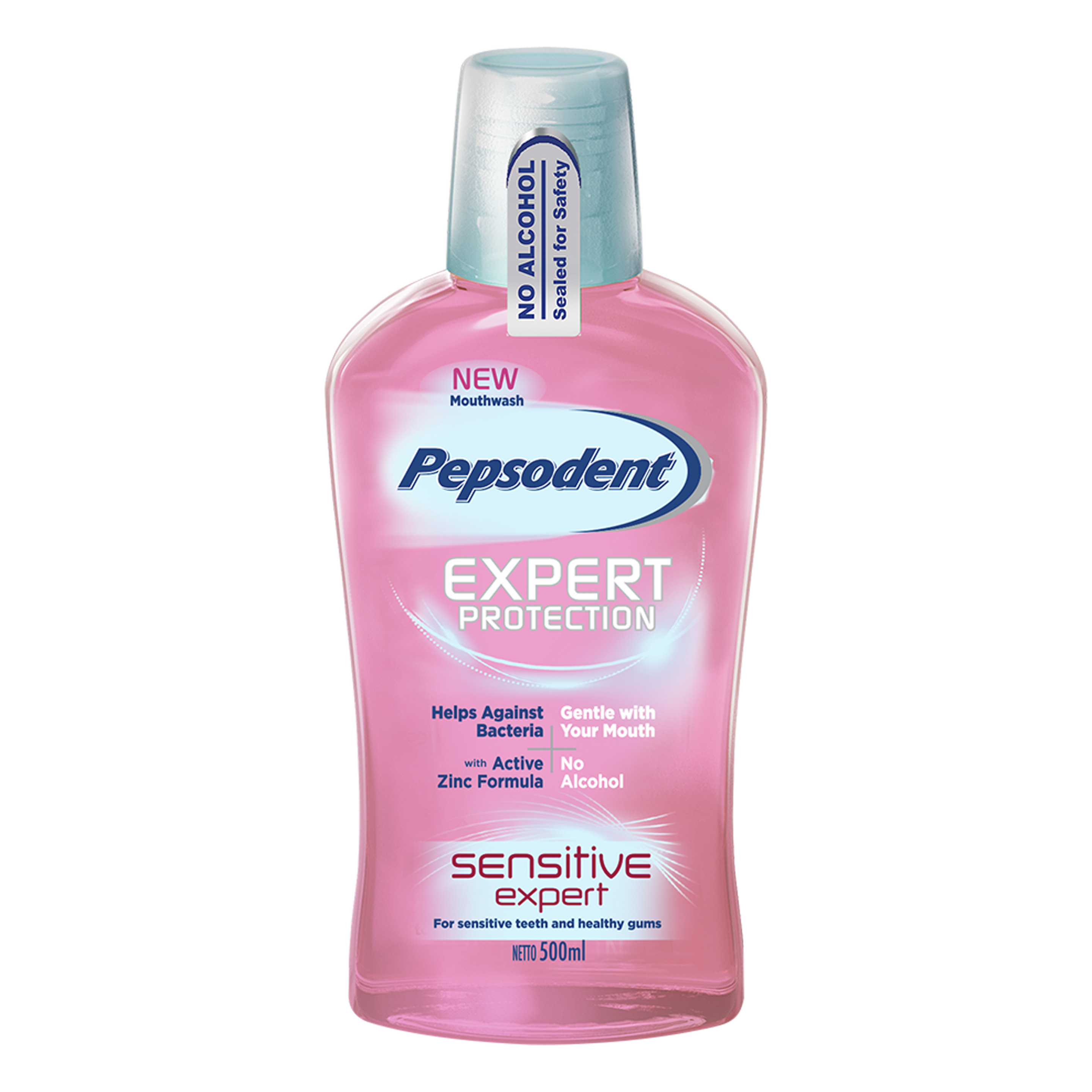 Obat Kumur Pepsodent Mouthwash Sensitive Expert 500Ml Anti Bakteri