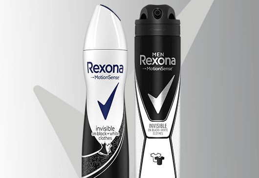 Rexona Desodorante antitranspirante  Invisible Black and White para hombre y mujer