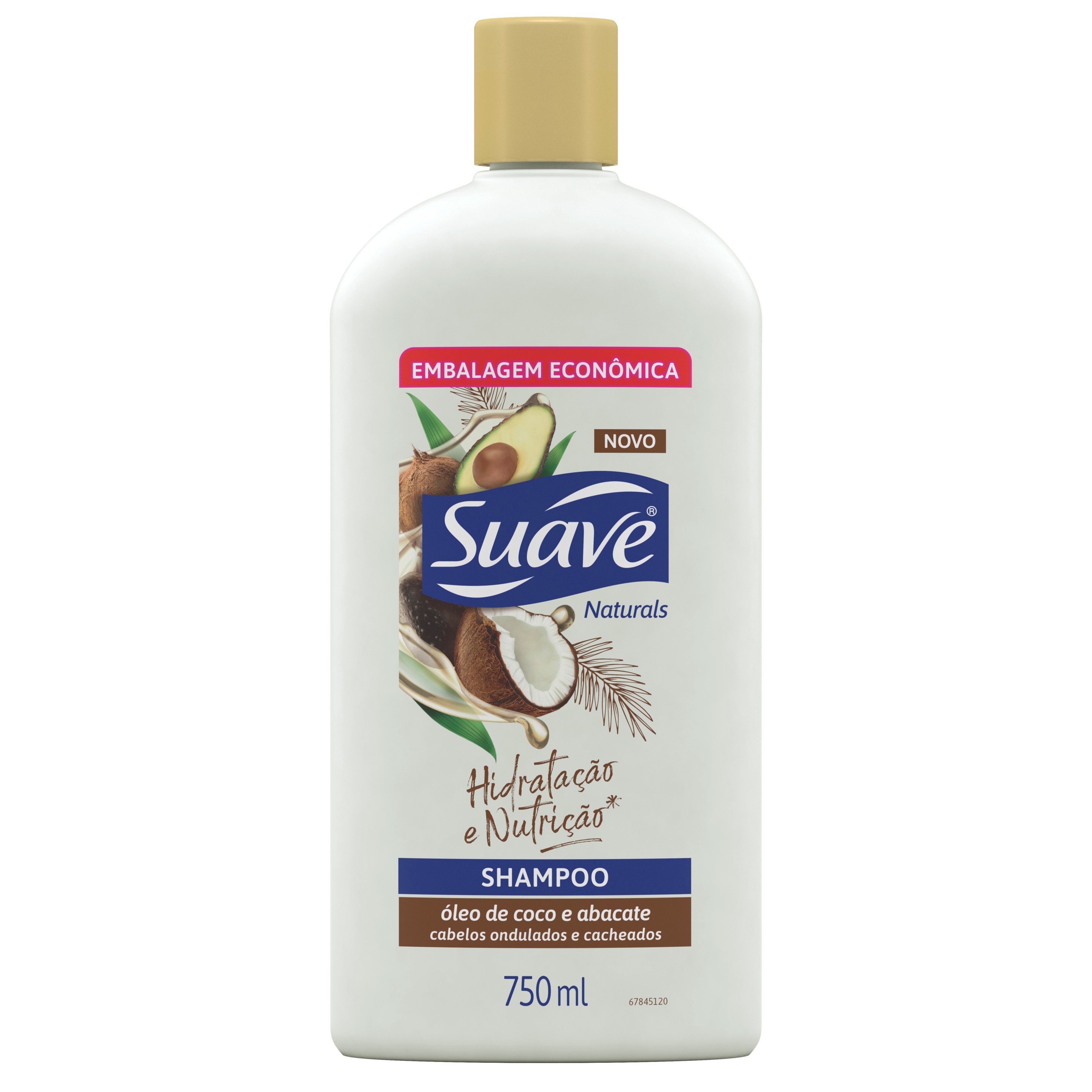 Shampoo Hidratação e Nutrição Óleo de Coco e Abacate 750ml
