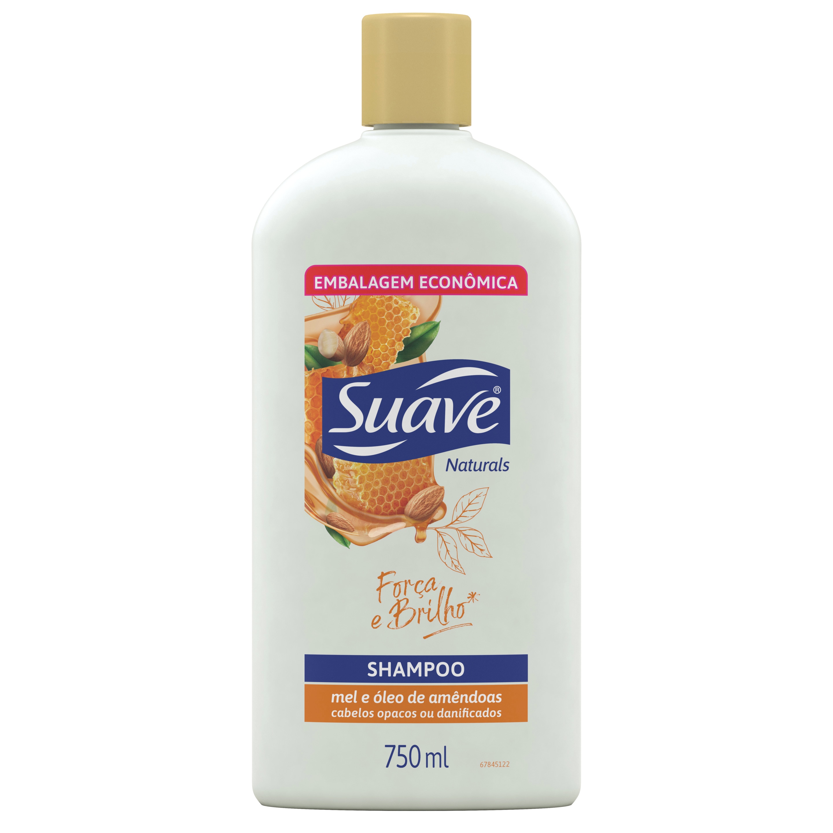 Shampoo Força e Brilho Mel e Óleo de Amêndoas 750ml