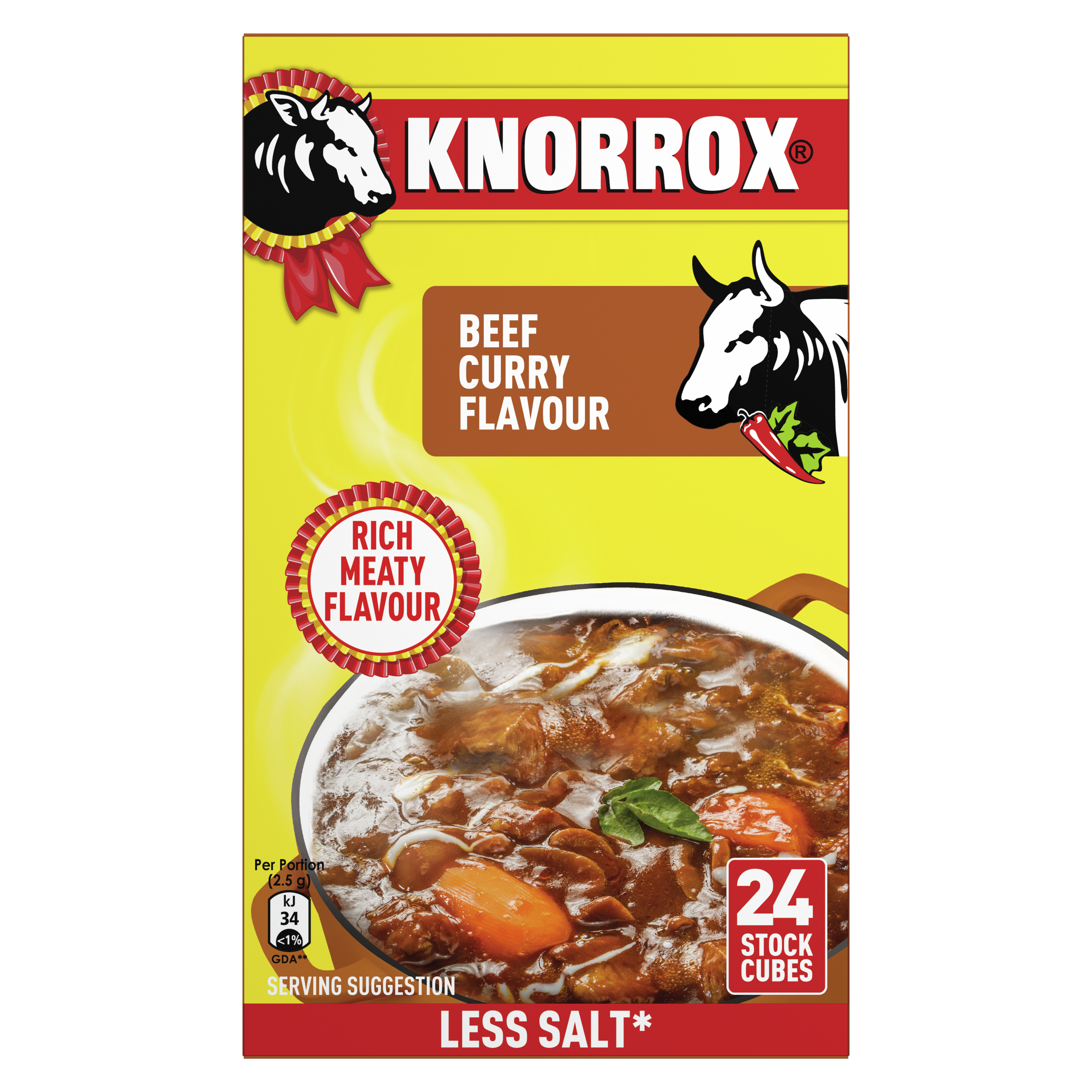 Knorrox Beef Curry Stock Cubes 24