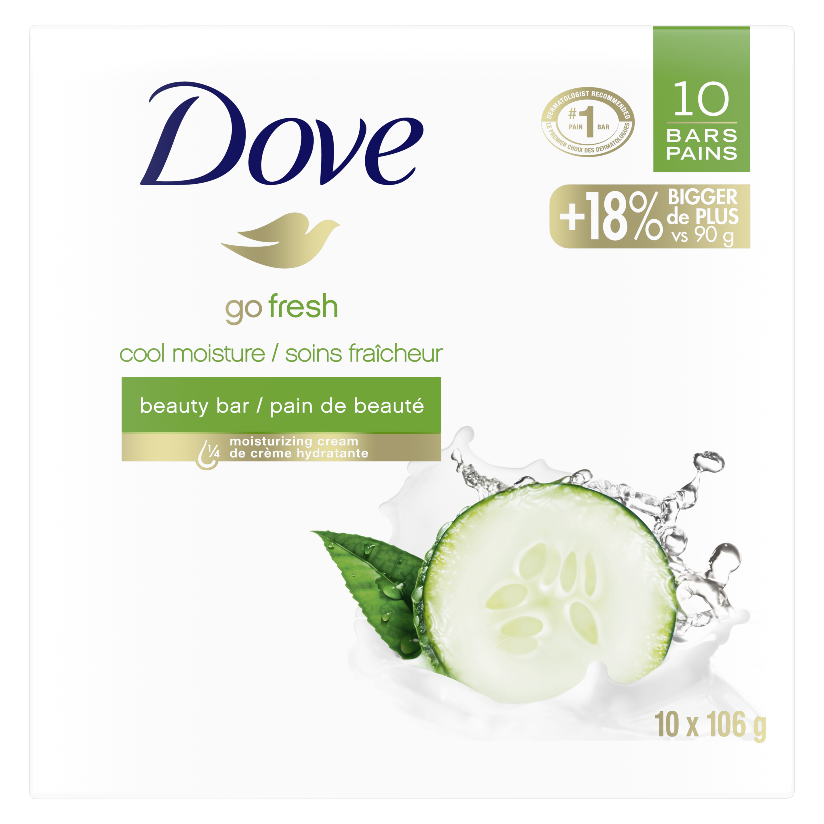 Go Fresh Cool Moisture Cucumber & Green Tea Beauty Bar 1x16g