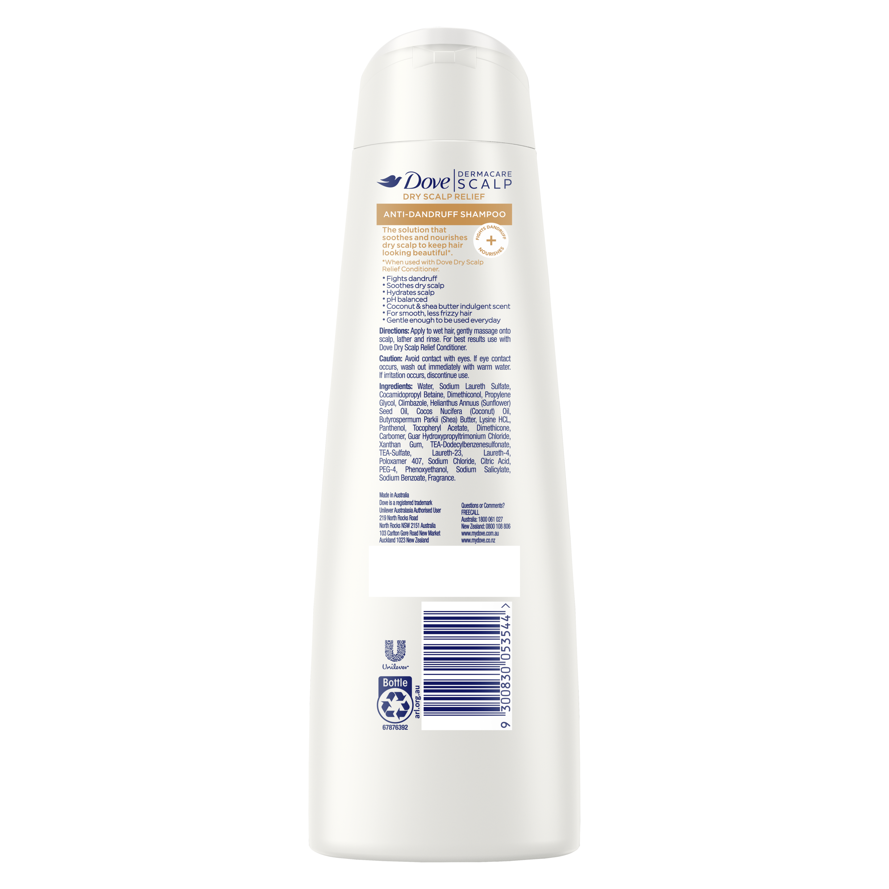 Dry Scalp Relief Anti Dandruff Shampoo Dove 