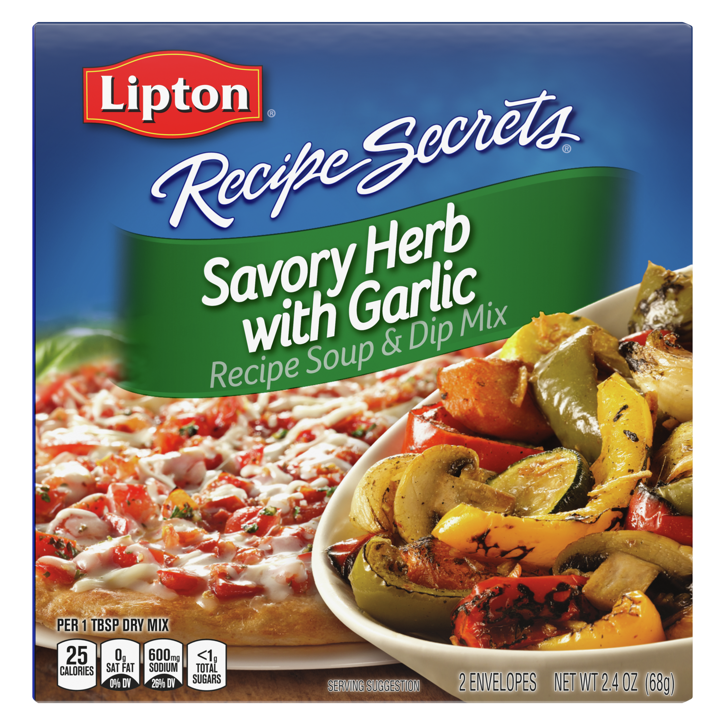 Lipton Savory Herb with Garlic Soup and Dip Mix packshot