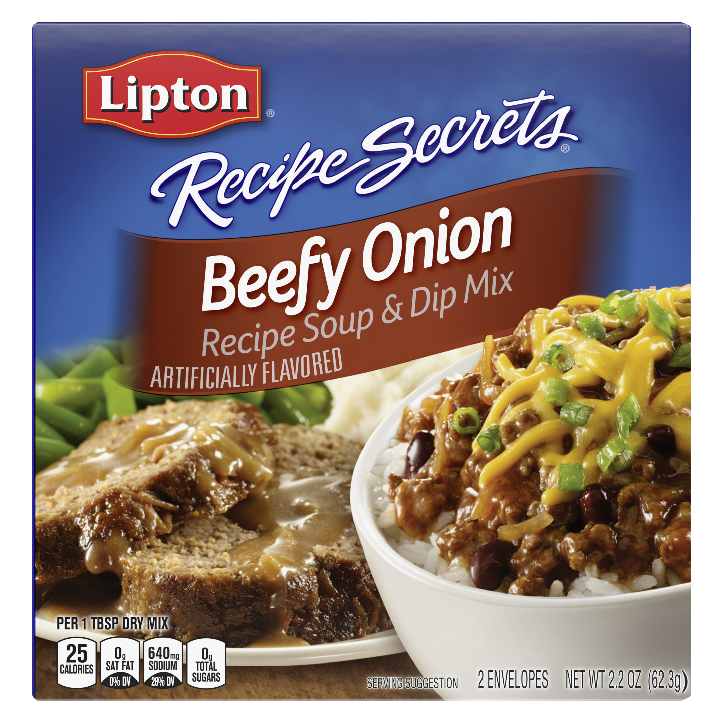 Lipton Beefy Onion Soup and Dip Mix packshot