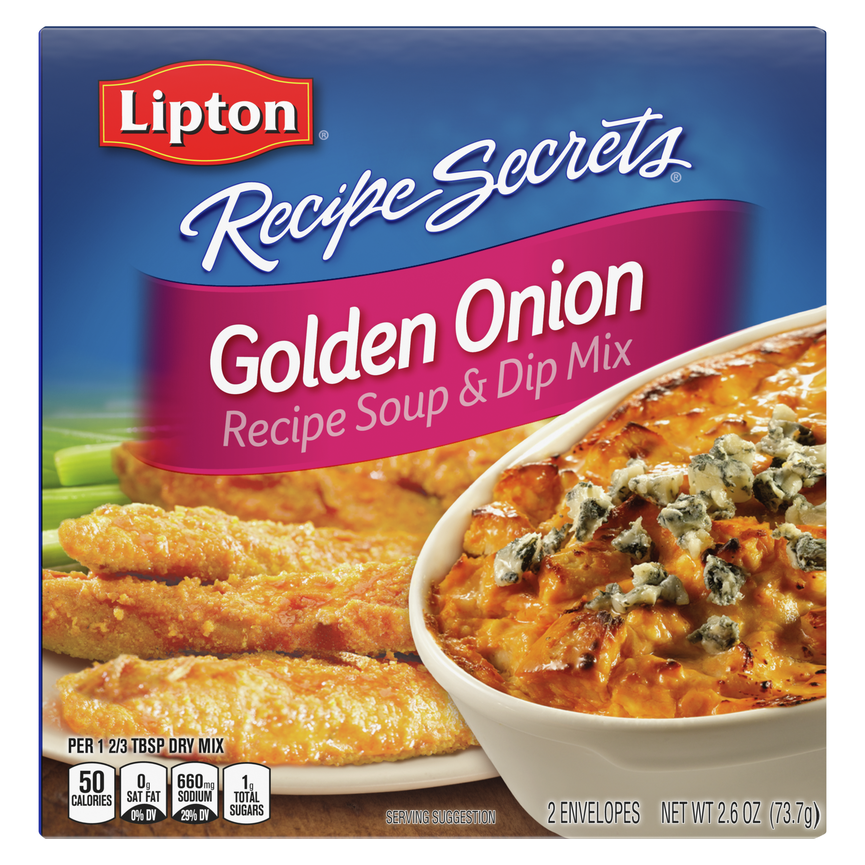 Lipton Recipe Secrets Golden Onion Dip or Soup Mix packshot