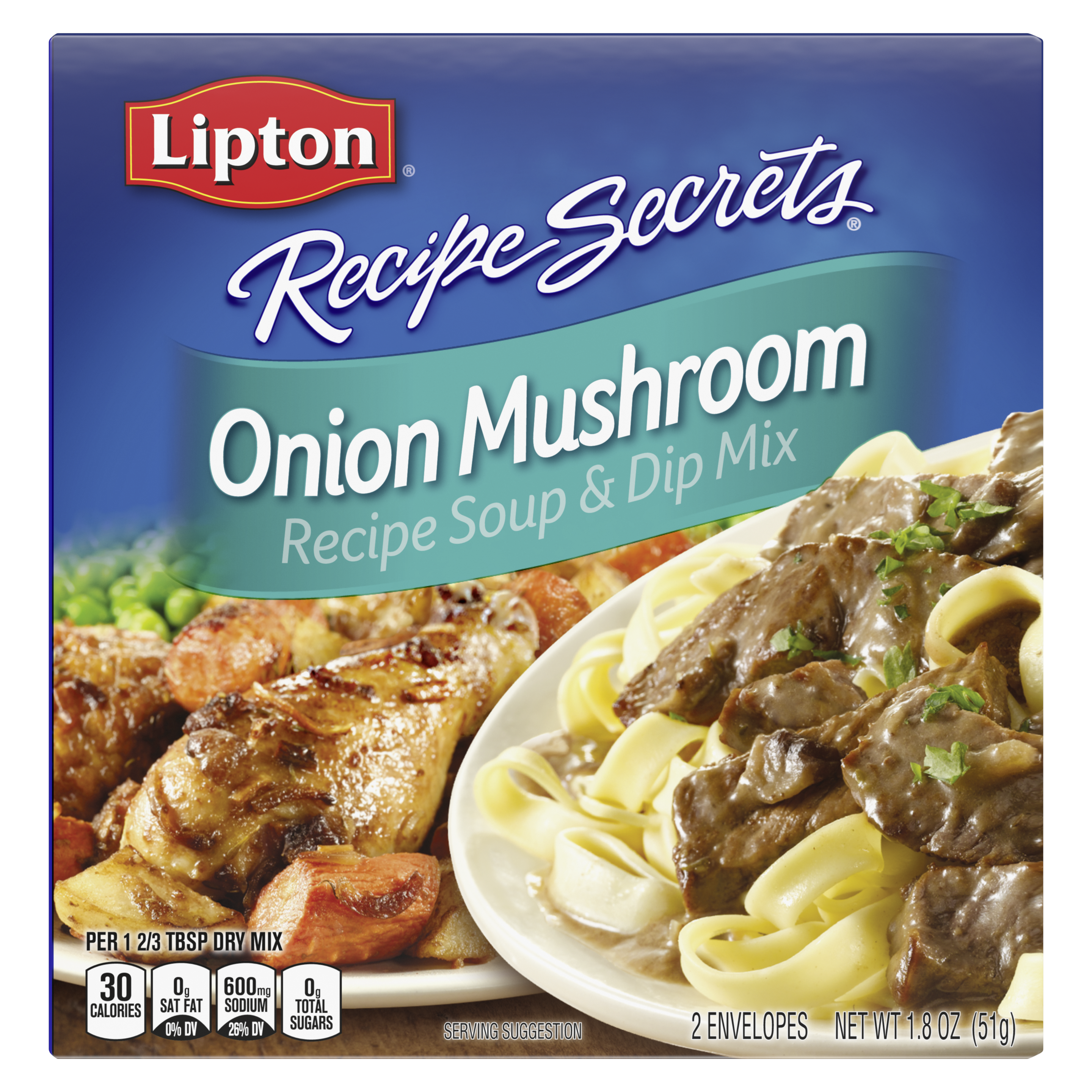 Lipton Onion Mushroom Soup and Dip Mix packshot