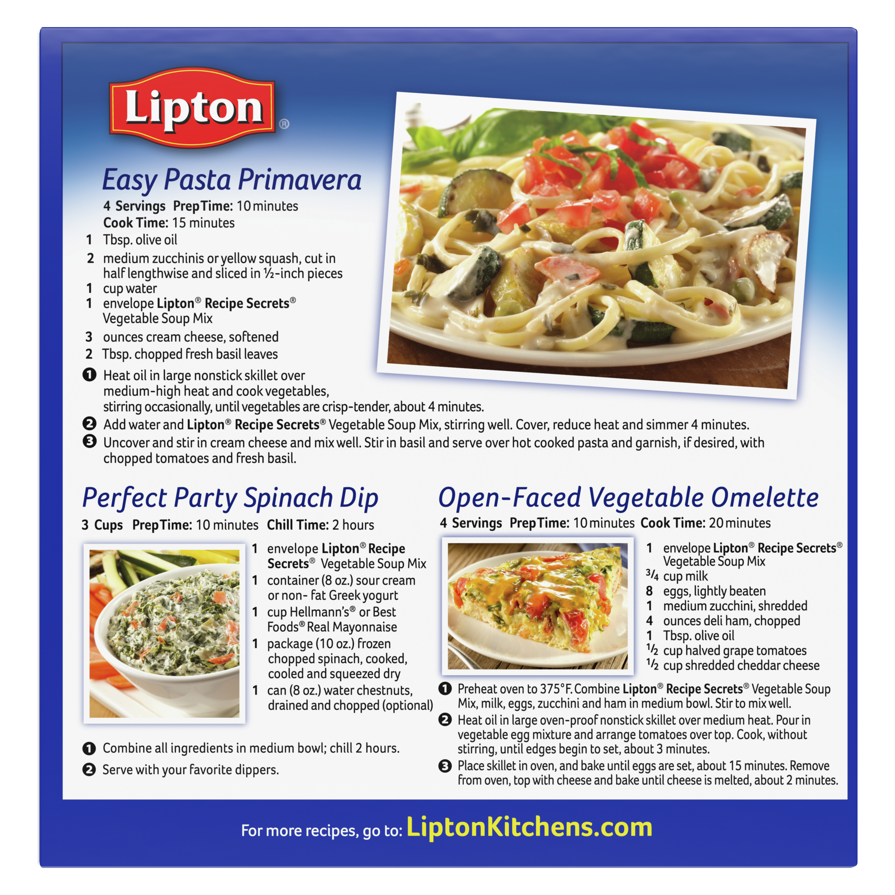 Lipton Vegetable Soup and Dip Mix