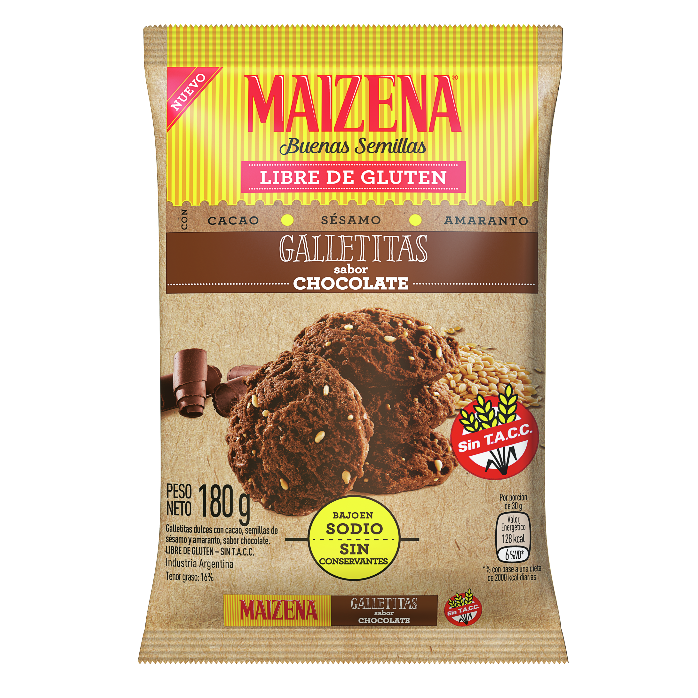 Premezcla de bizcochuelo sabor Chocolate sin TACC - Maizena