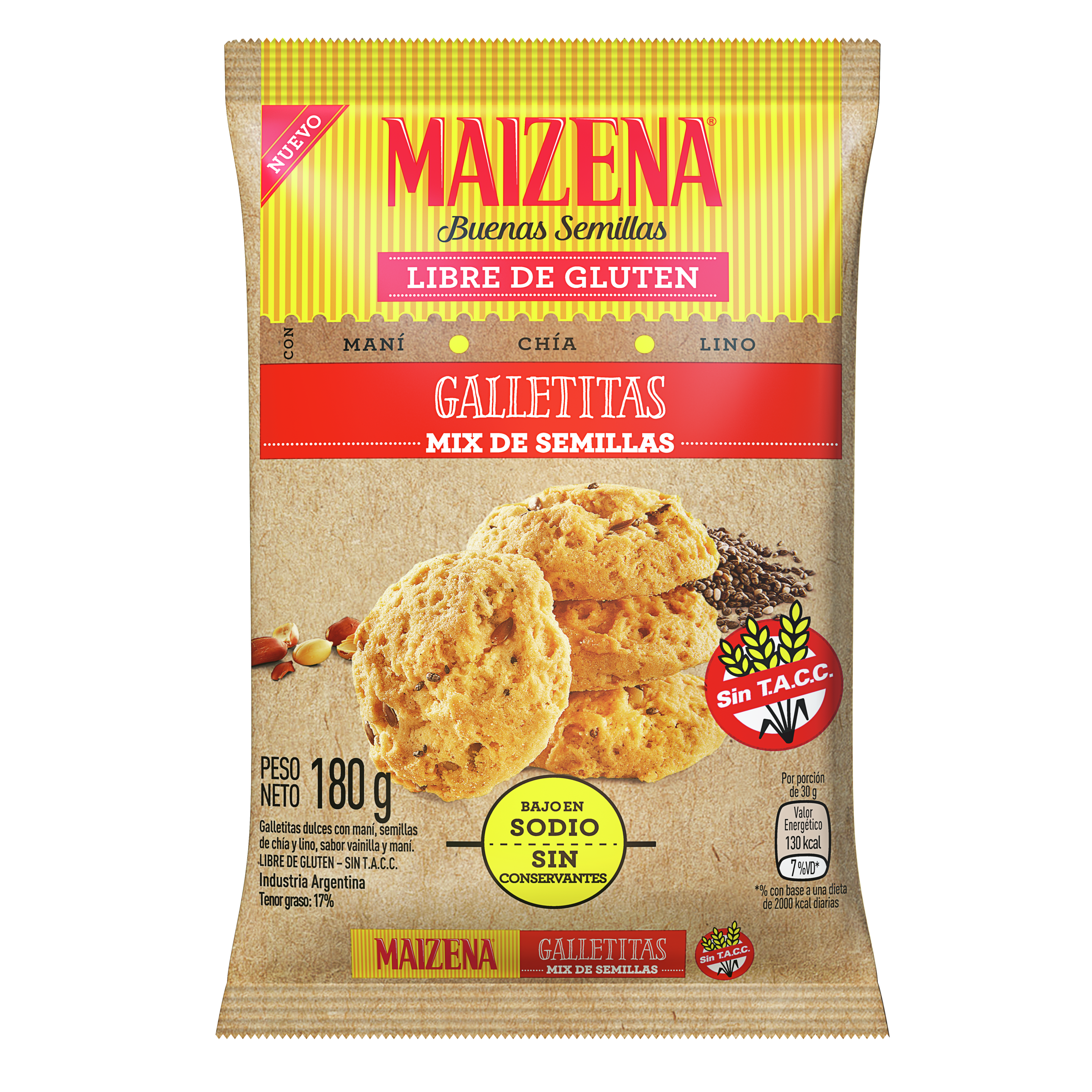 Premezcla de bizcochuelo sabor Chocolate sin TACC - Maizena