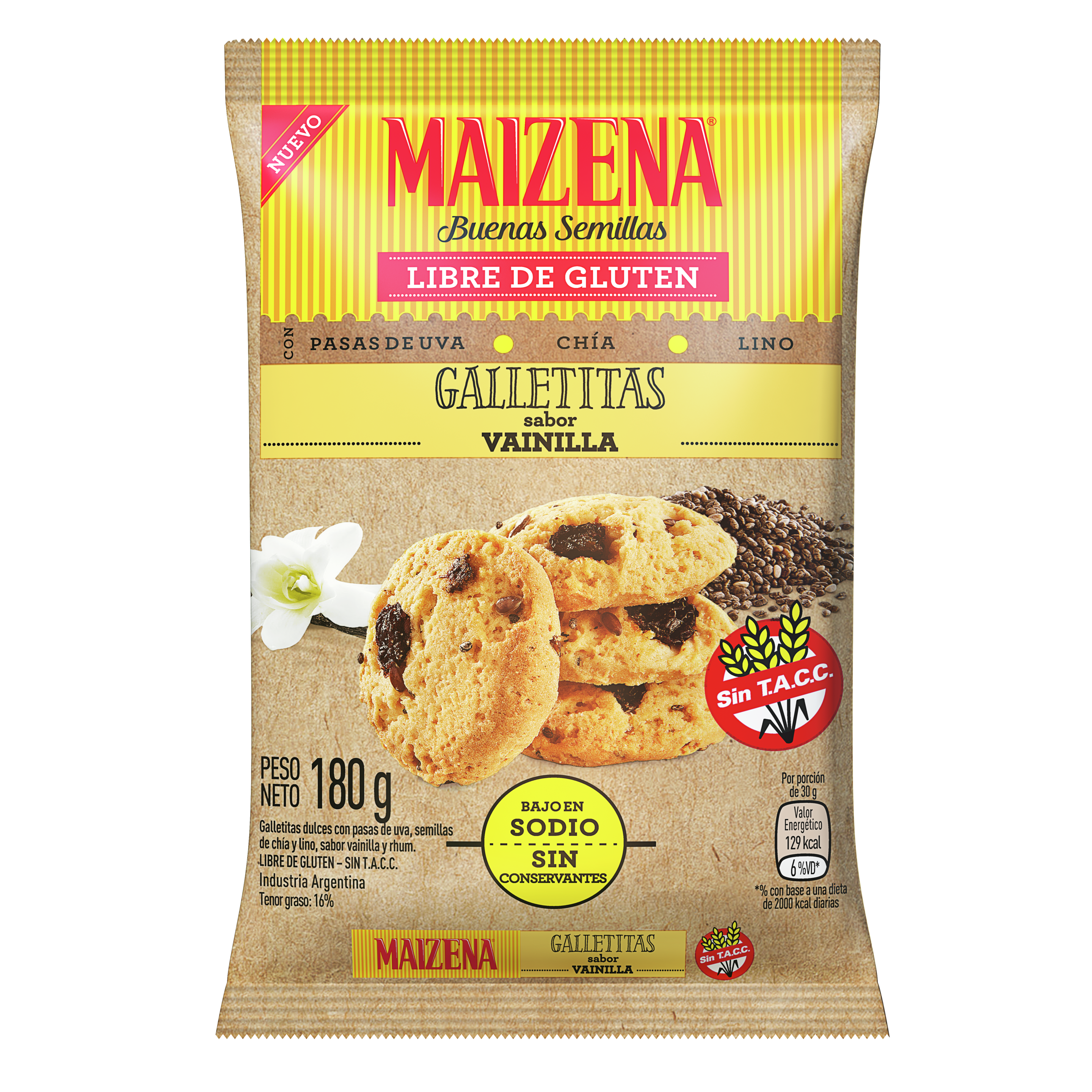 Premezcla de bizcochuelo sabor Chocolate sin TACC - Maizena