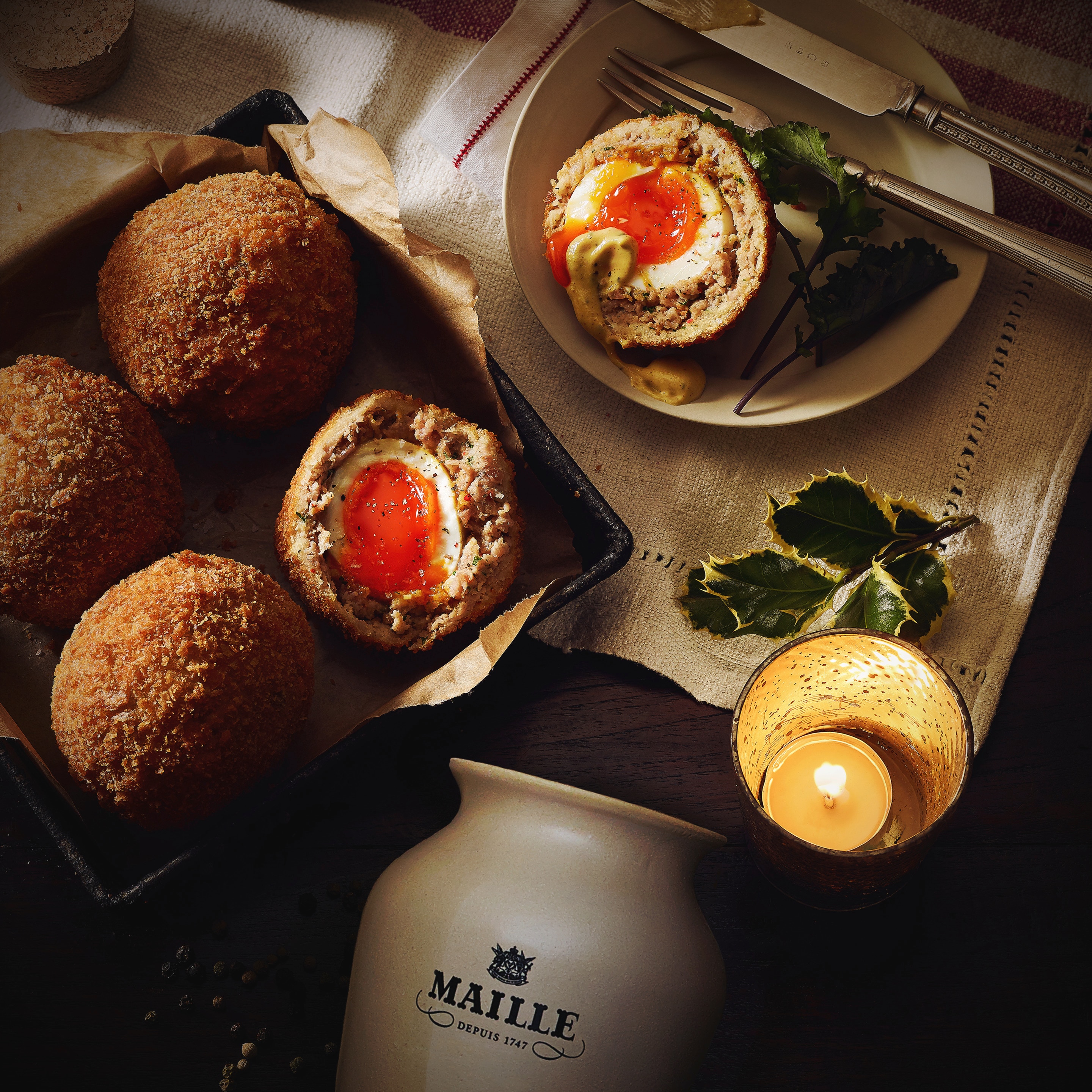 Maille Mustard Scotch Eggs