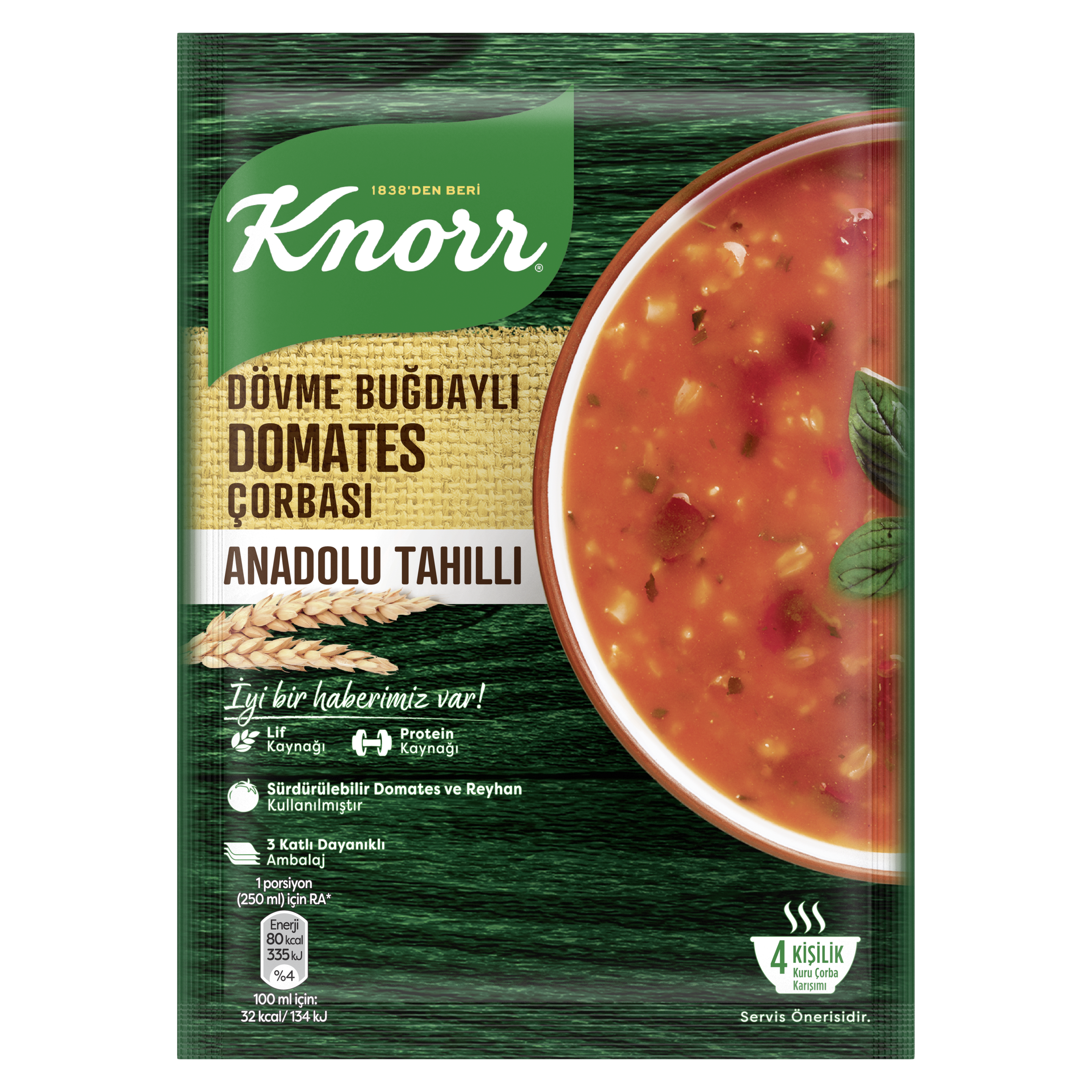 Knorr Dövme Buğdaylı Domates Çorbası