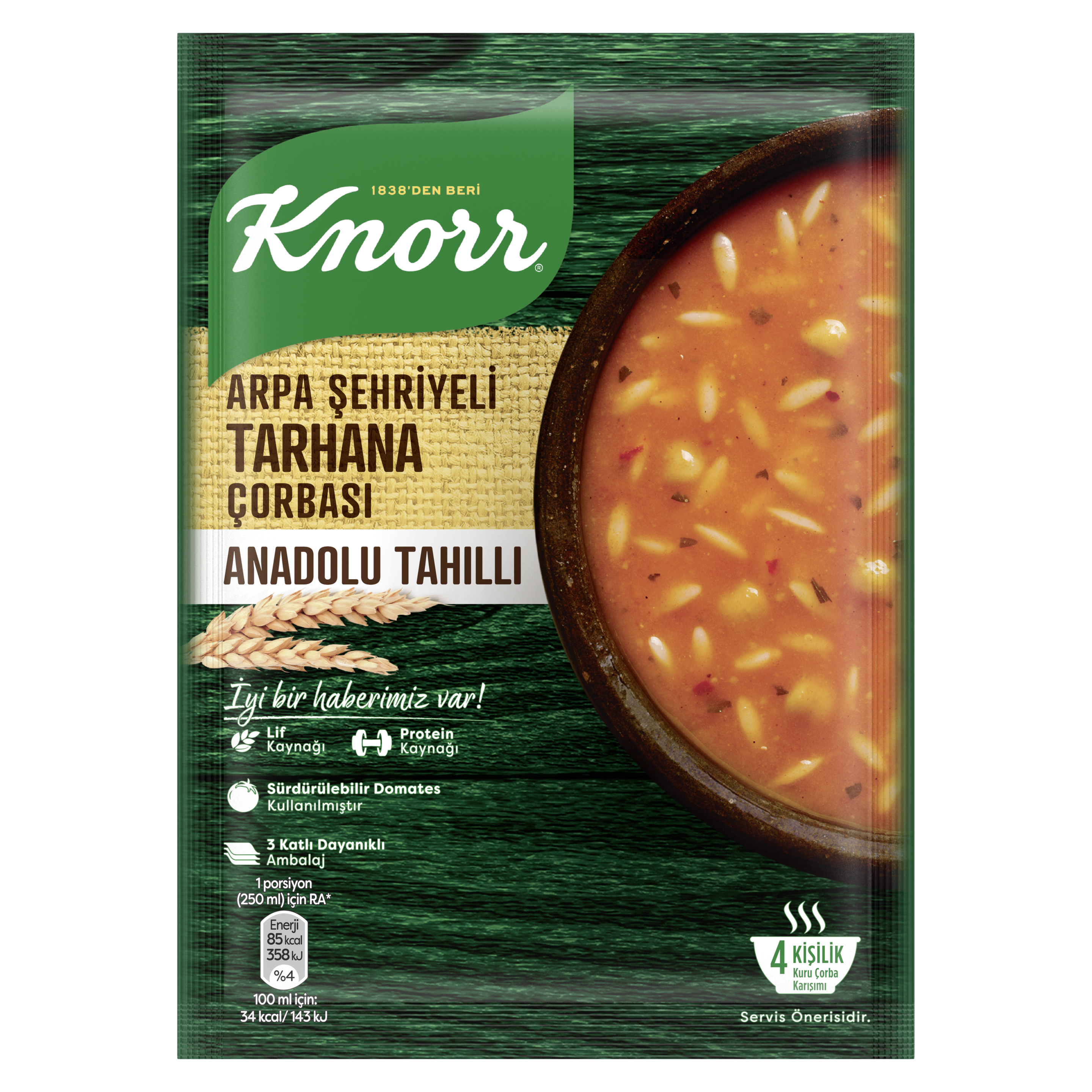 Knorr Arpa Şehriyeli Tarhana Çorbası