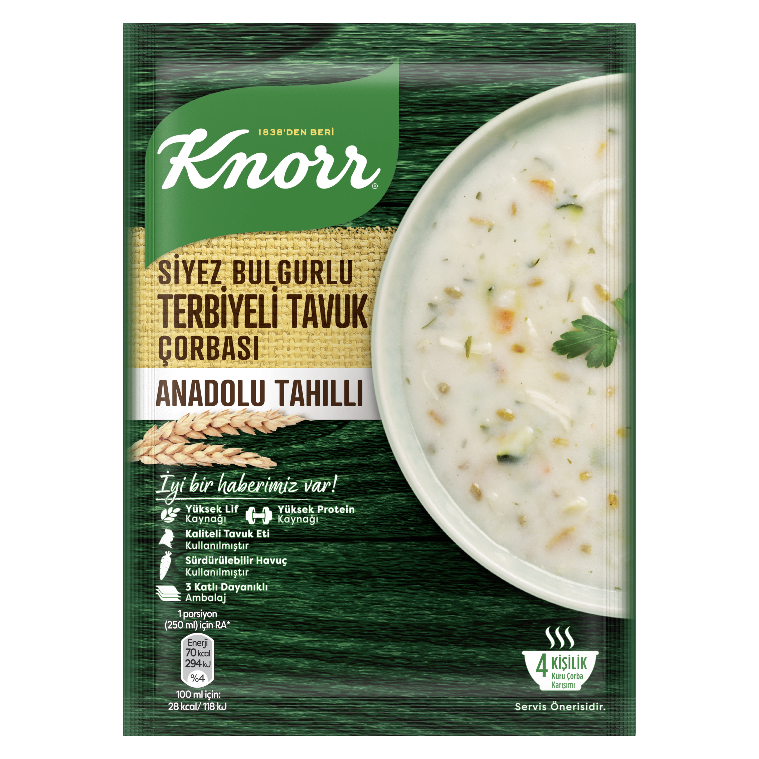 Knorr Siyez Bulgurlu Terbiyeli Tavuk Çorbası