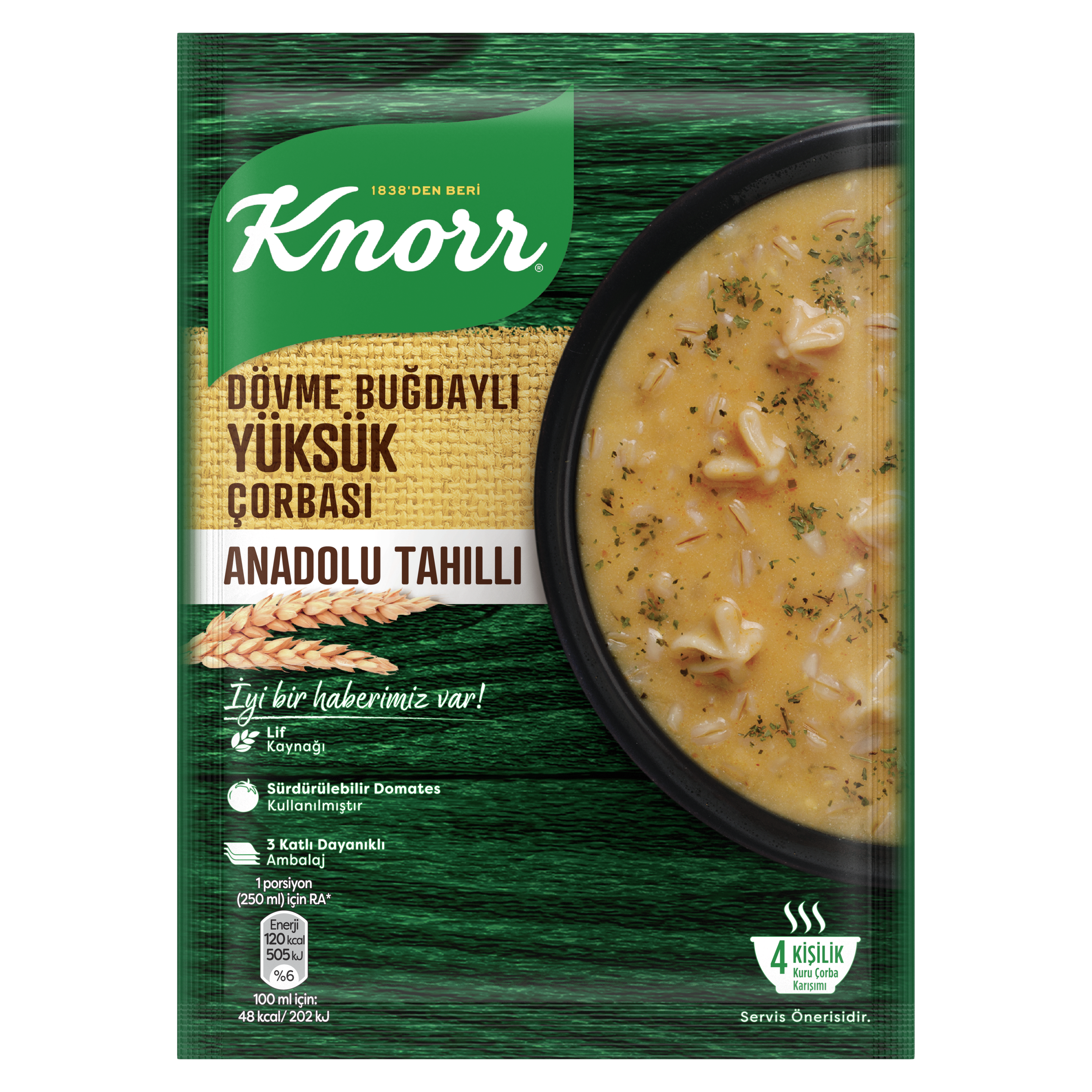 Knorr Dövme Buğdaylı Yüksük Çorbası
