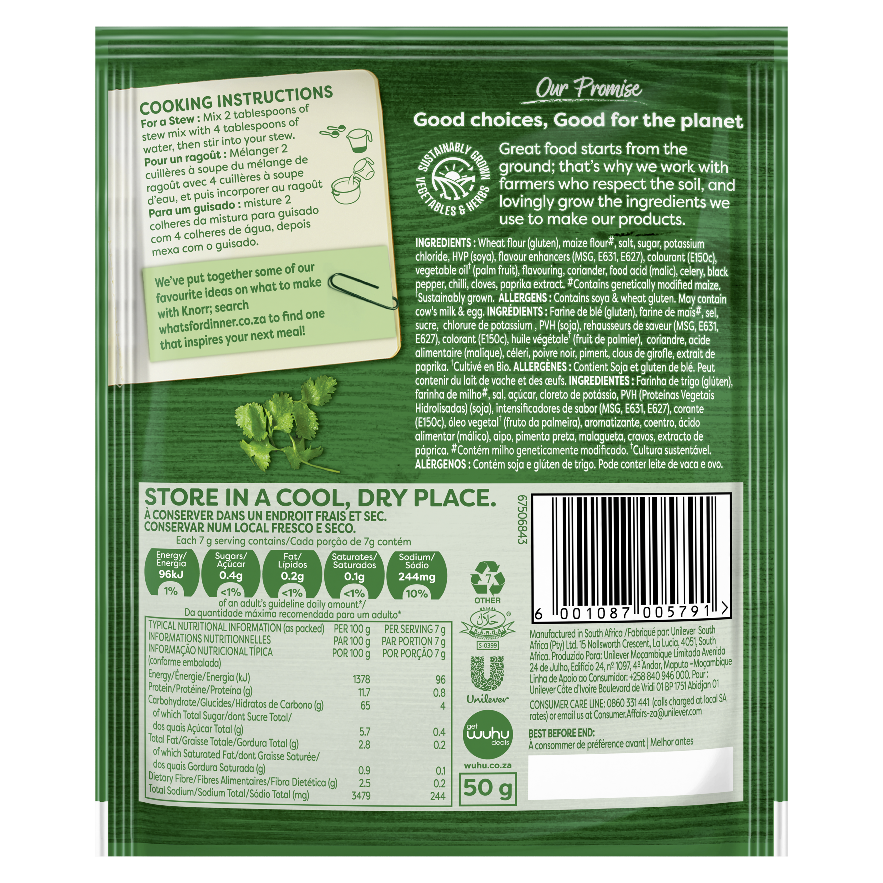 Knorr Tasty Beef 2in1 Stew Mix with Robertsons Barbecue Spice